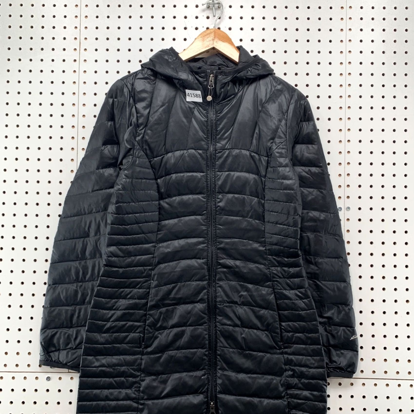 Eddie Bauer Eddie Bauer Down Quilted Coat Womens Small Black Long Lightweight Quilted Winter Fall Size S / US 4 / IT 40 - 4 Thumbnail