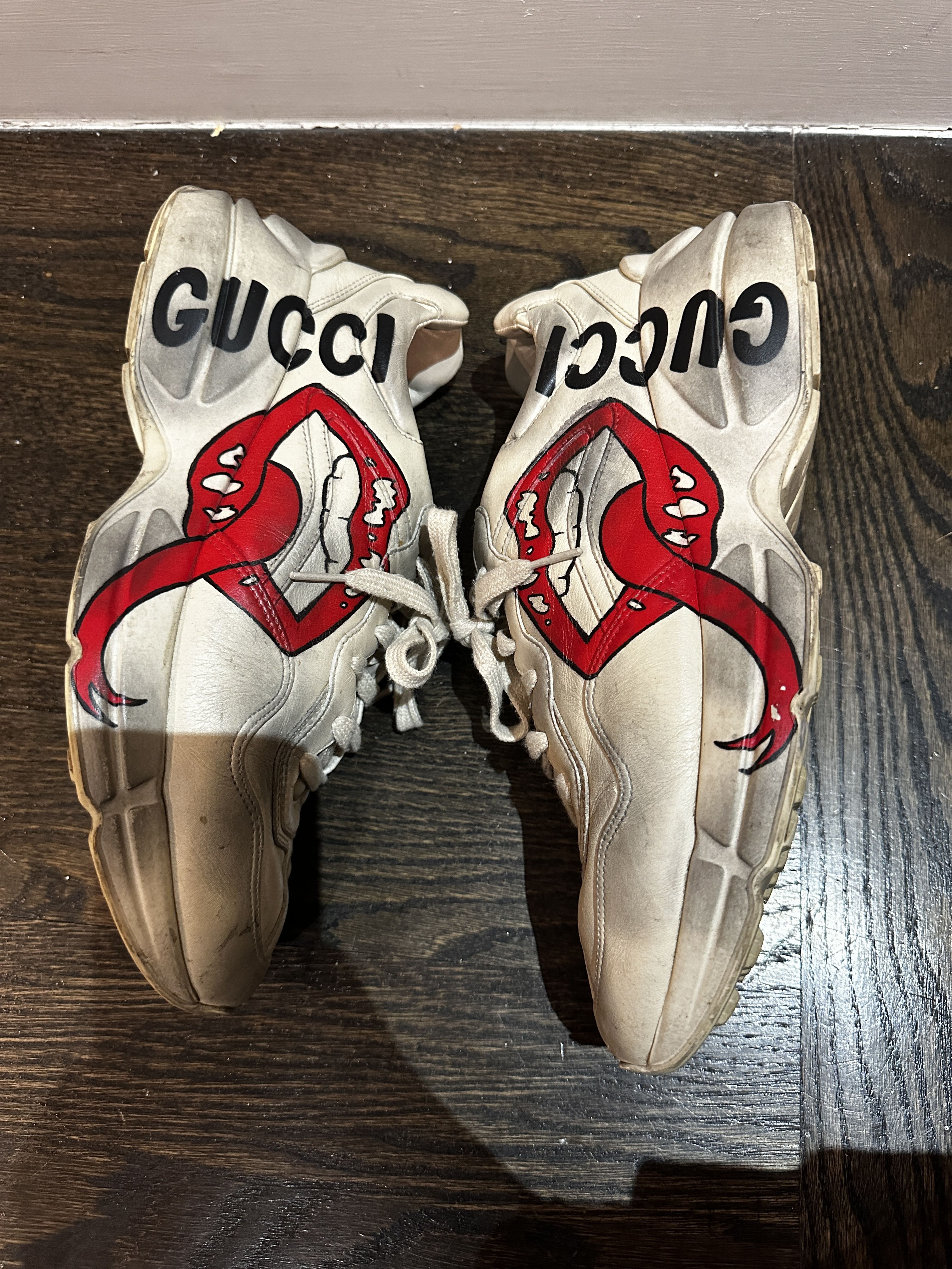 Gucci Gucci Rhyton Mouth Rolling Stones sneakers | Grailed