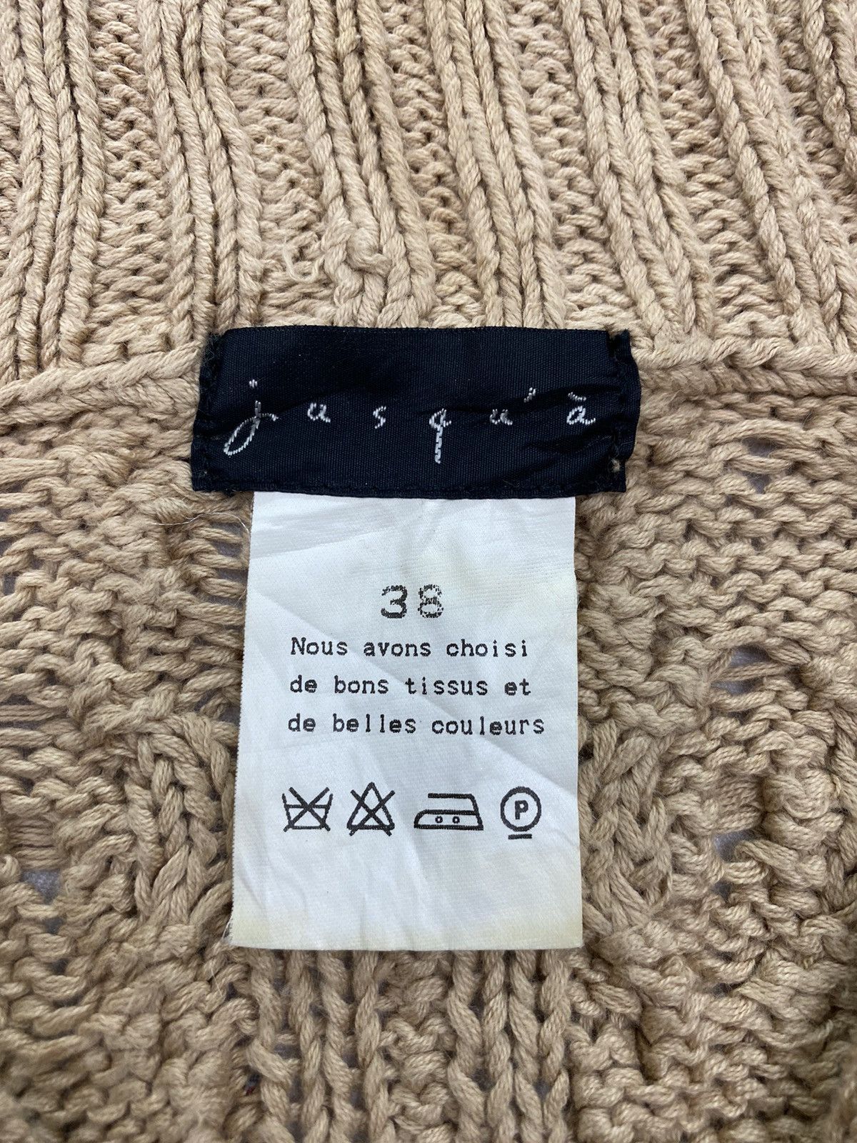 Designer × Japanese Brand Jusqua Cable Knit Sweater Size XS / US 0-2 / IT 36-38 - 8 Thumbnail
