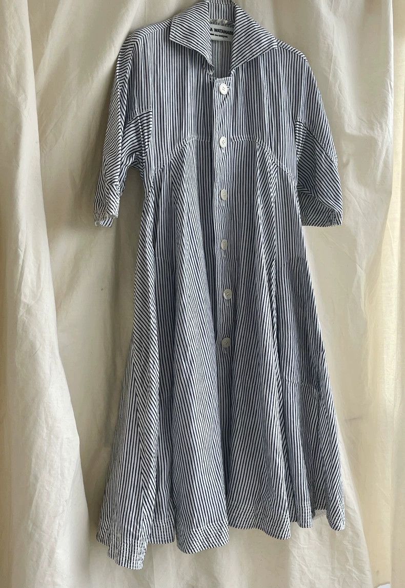 Comme des Garcons Comme Des Garcons Junya Watanabe Blue and White Stripe Nav Size XS / US 0-2 / IT 36-38 - 4 Thumbnail