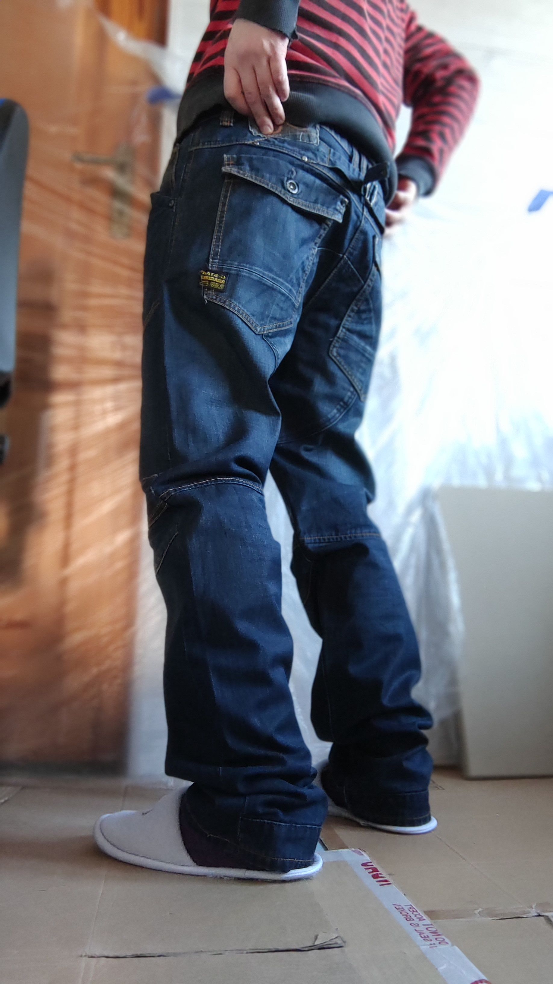 G-Star G-Star Typography Pants Flared Baggy Denim Goth GS RAW Size US 36 / EU 52 - 9 Thumbnail