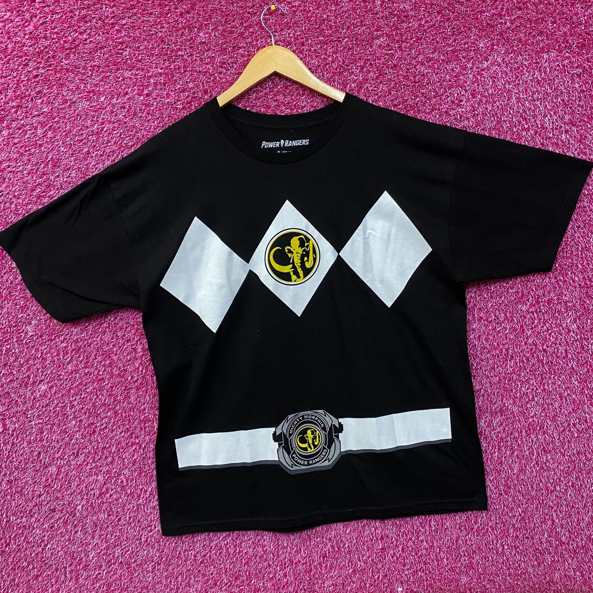 Other The Mighty Morphin Power Rangers Black Power Ranger T-Shirt Size US XL / EU 56 / 4 - 2 Thumbnail
