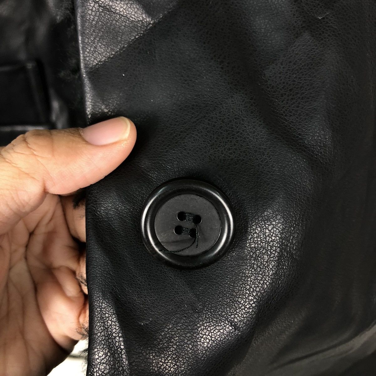 Japanese Brand 🔥Vtg Leather Jacket Biker Shearling Ines De La Fressange Size US M / EU 48-50 / 2 - 15 Thumbnail