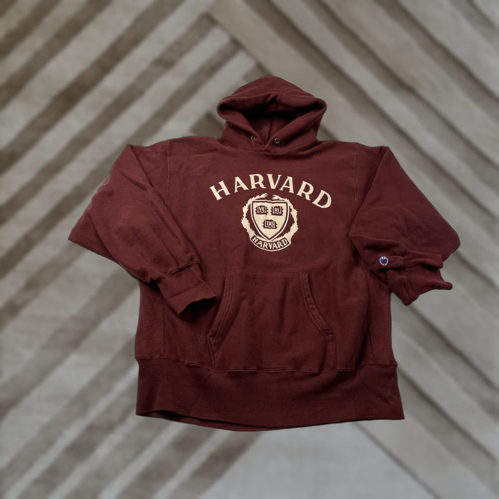 Champion VINTAGE Champion Reverse Weave Hoodie Sweatshirt XL Burgundy 1980s USA Men Pullover Hooded Sweatshirt Size US XL / EU 56 / 4 - 1 Thumbnail