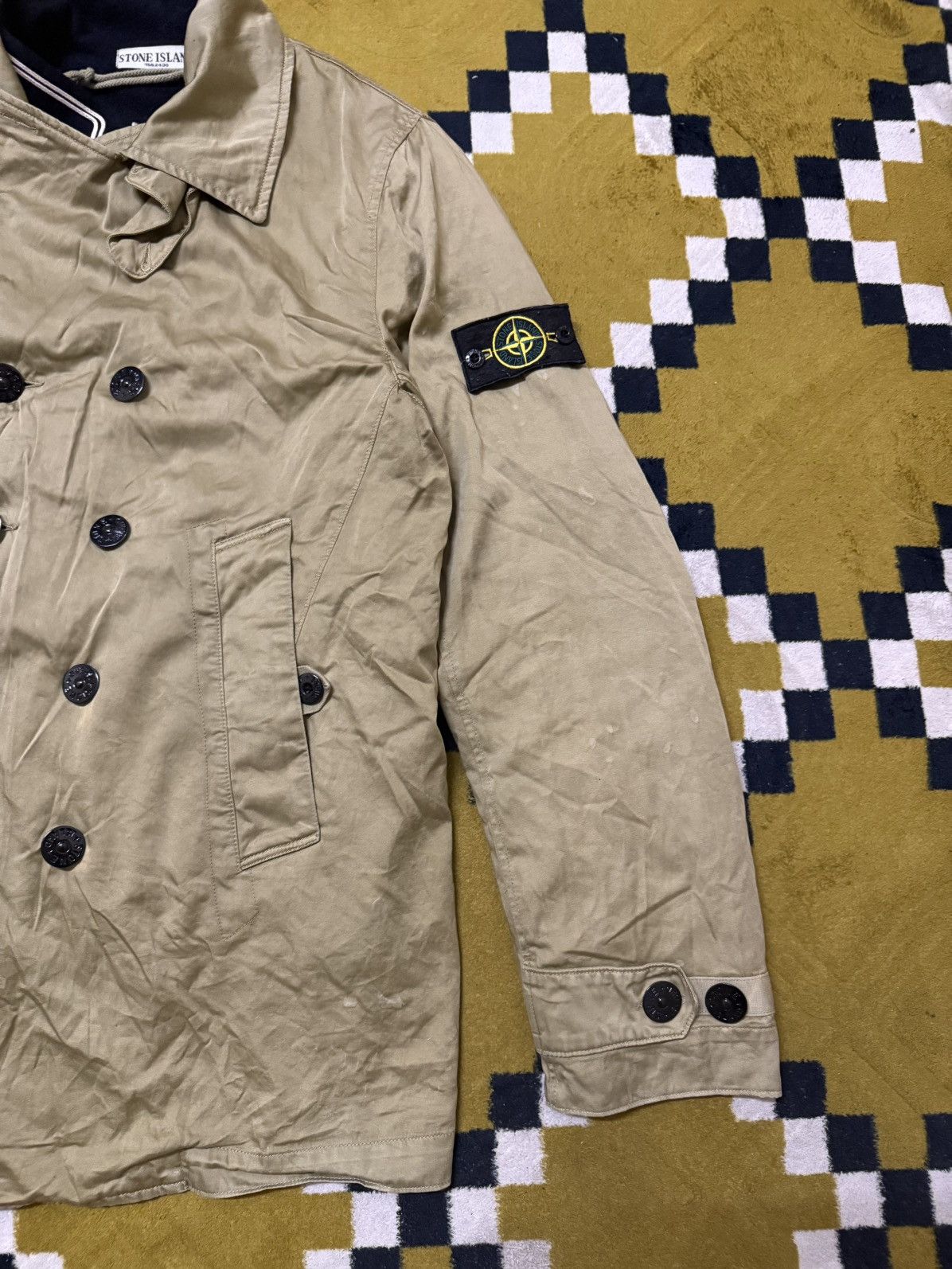 Stone Island 💸Last Drop💸Vintage Archive Stone Island Raso Gommato Size US M / EU 48-50 / 2 - 4 Thumbnail