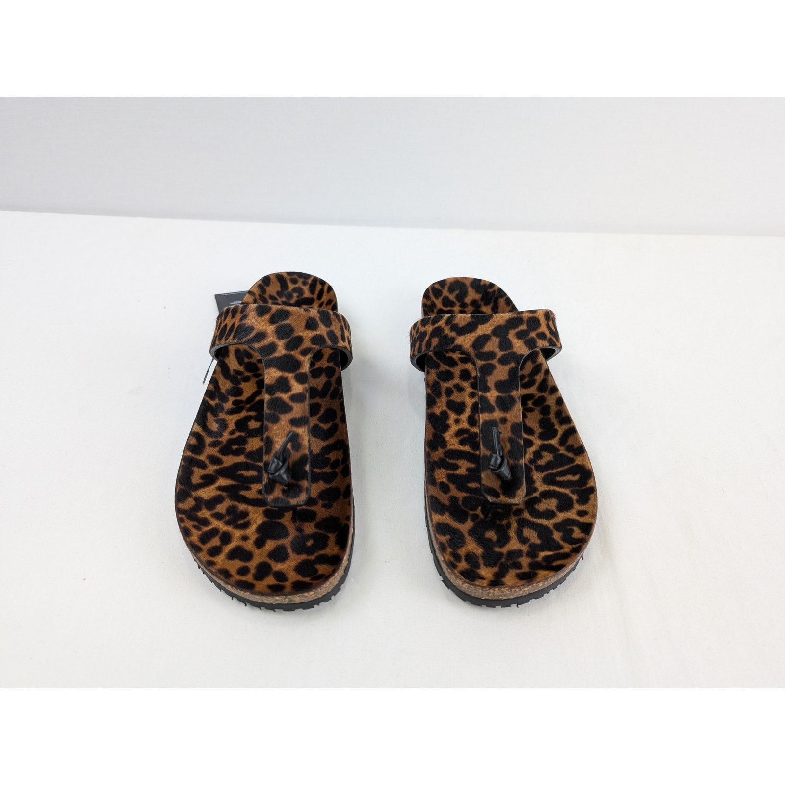 Saint Laurent Paris o1rshd1 Pony Spots Slipper sandal in Brown/Black Size US 10.5 / EU 43-44 - 6 Thumbnail