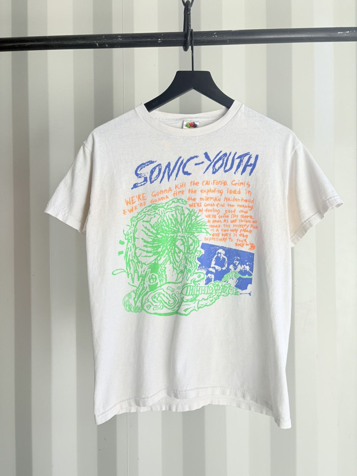 Band Tees Vintage Sonic Youth Shirt Faded Distressed GRUNGE Band Size US M / EU 48-50 / 2 - 1 Thumbnail