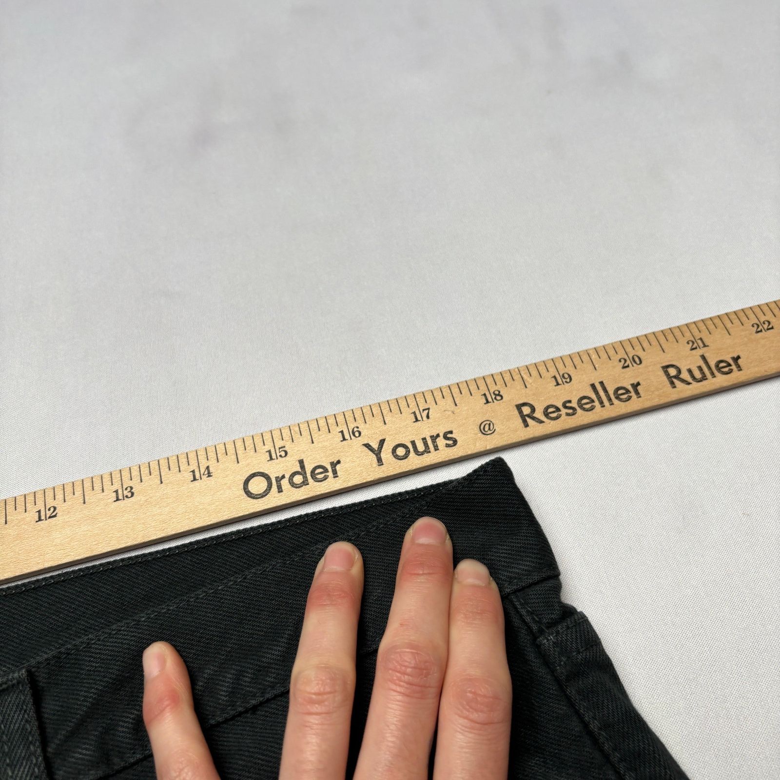 Sid Mashburn $195 Sid Mashburn Straight Leg Jeans Men's 34x34 Black Denim Size US 34 / EU 50 - 6 Thumbnail
