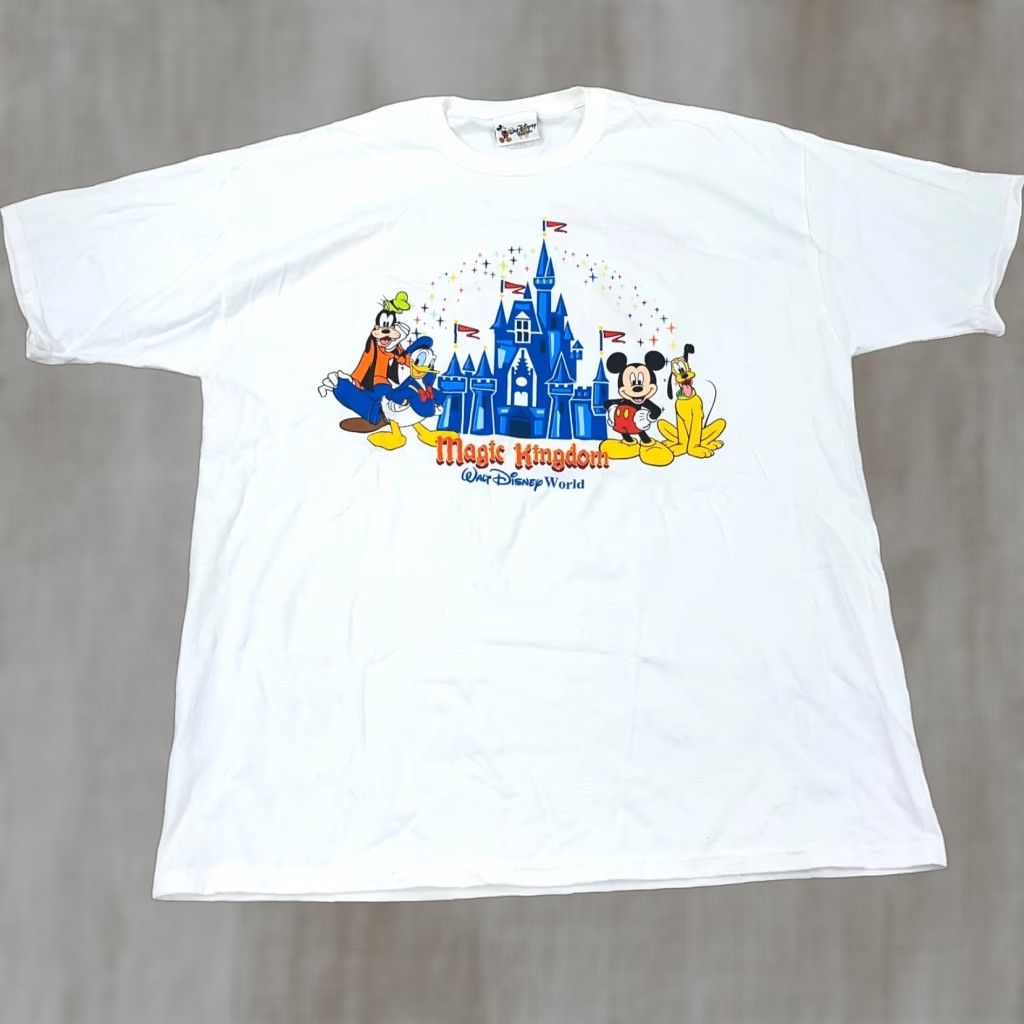 Disney VINTAGE Disney Shirt Men Large White Mickey Castle 90s USA Disney Shirt Mens L White Mickey Mouse 90s Retro Cartoon USA Castle Size US L / EU 52-54 / 3 - 1 Thumbnail