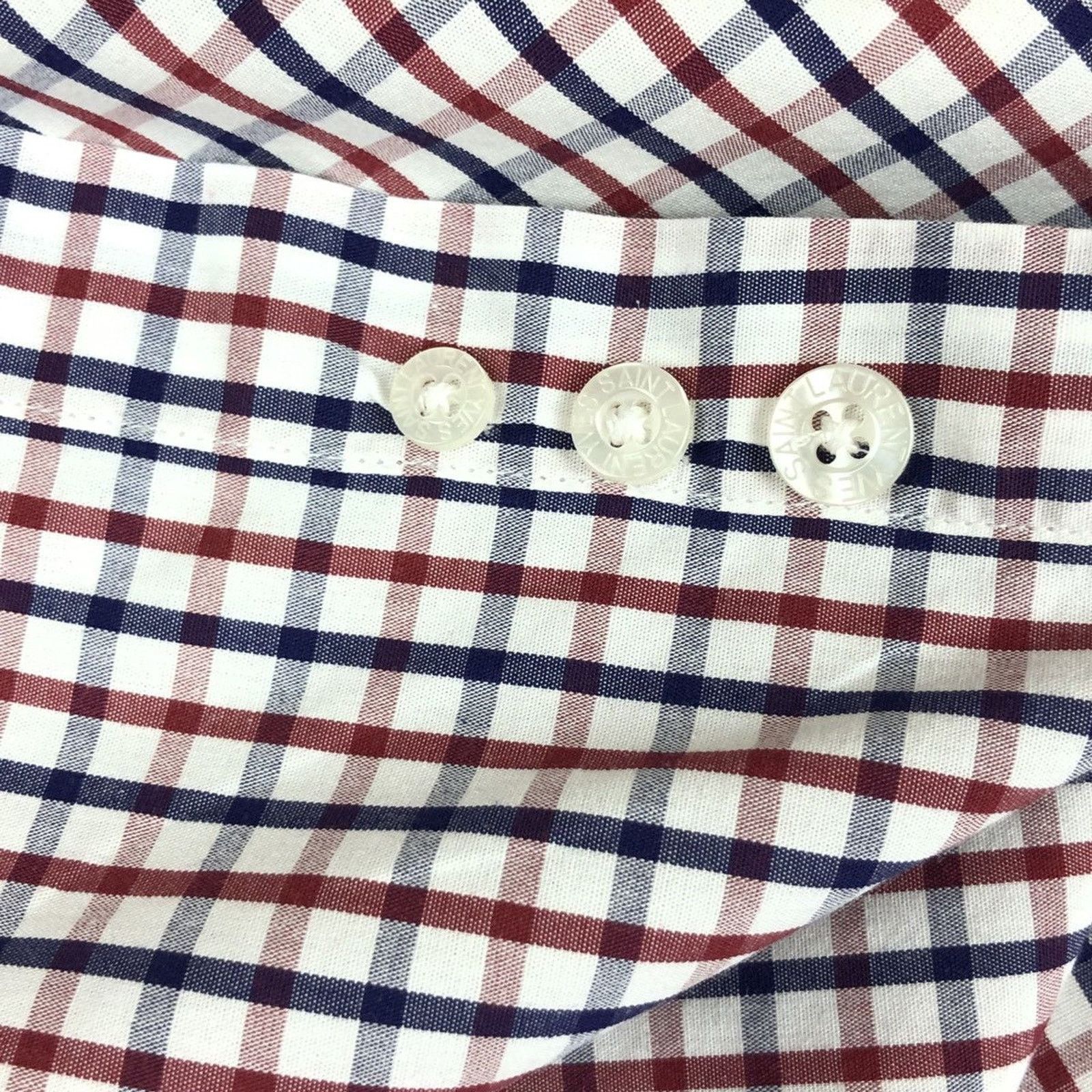Yves Saint Laurent YSL Logo Shirt Yves Saint Laurent Vintage Size US M / EU 48-50 / 2 - 9 Thumbnail