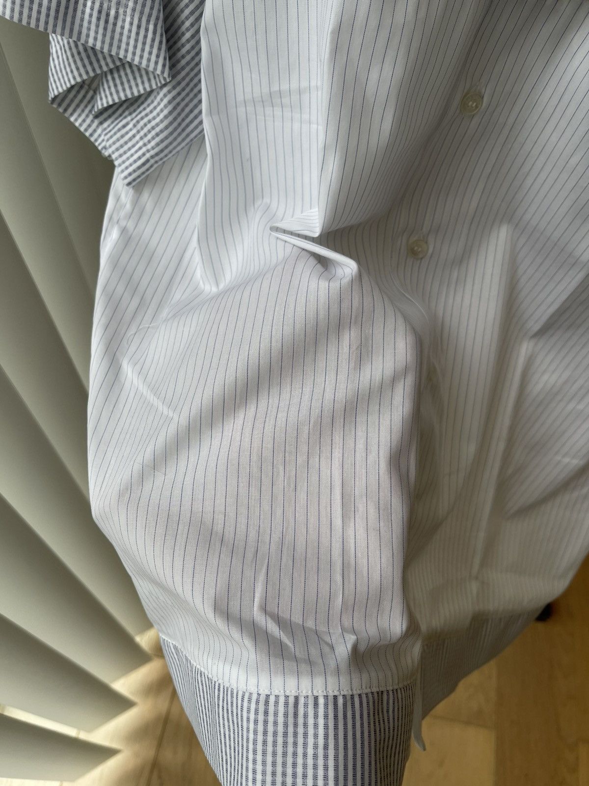 Raf Simons Raf Simons SS07 Stripes Light Shirt With Elastic Hem Size US M / EU 48-50 / 2 - 11 Thumbnail