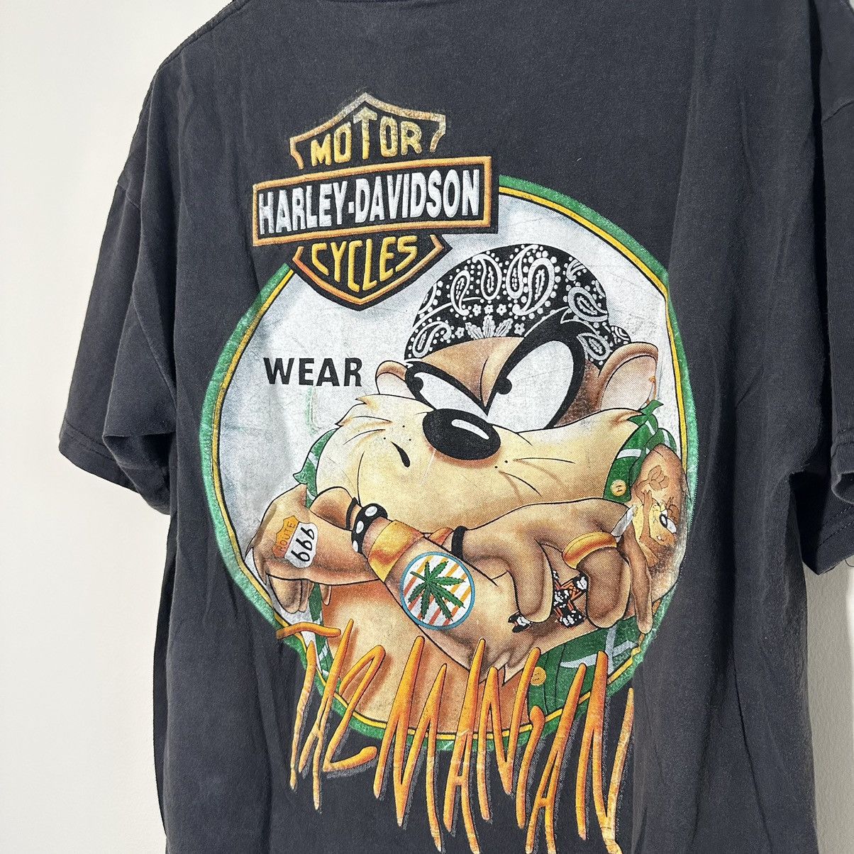 Harley Davidson × Vintage Taz Harley Davidson 420 T-Shirt L Size US L / EU 52-54 / 3 - 5 Thumbnail