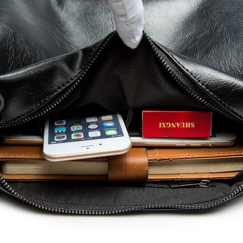 Japanese Brand Soft Leather Crossbody Bag Size ONE SIZE - 5 Thumbnail
