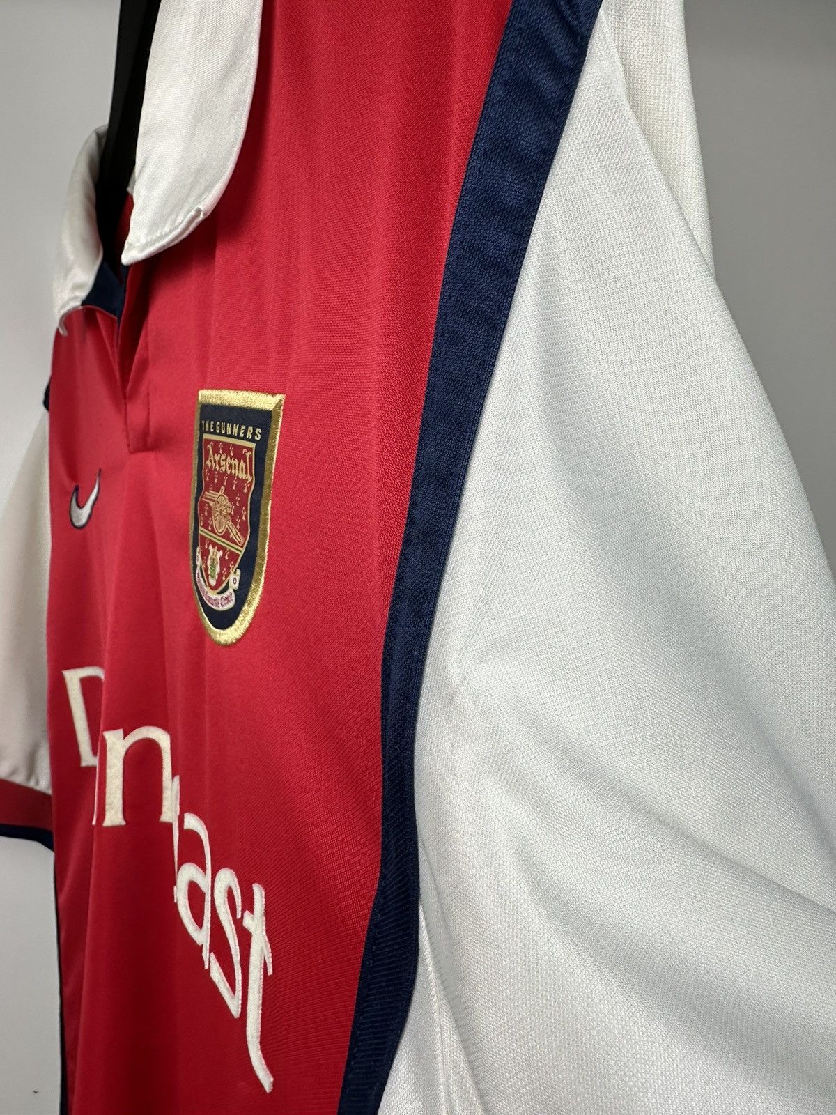 Nike × Vintage Vintage Arsenal #10 Bergkamp Nike 1999-2000 home jersey Men Size US S / EU 44-46 / 1 - 11 Thumbnail