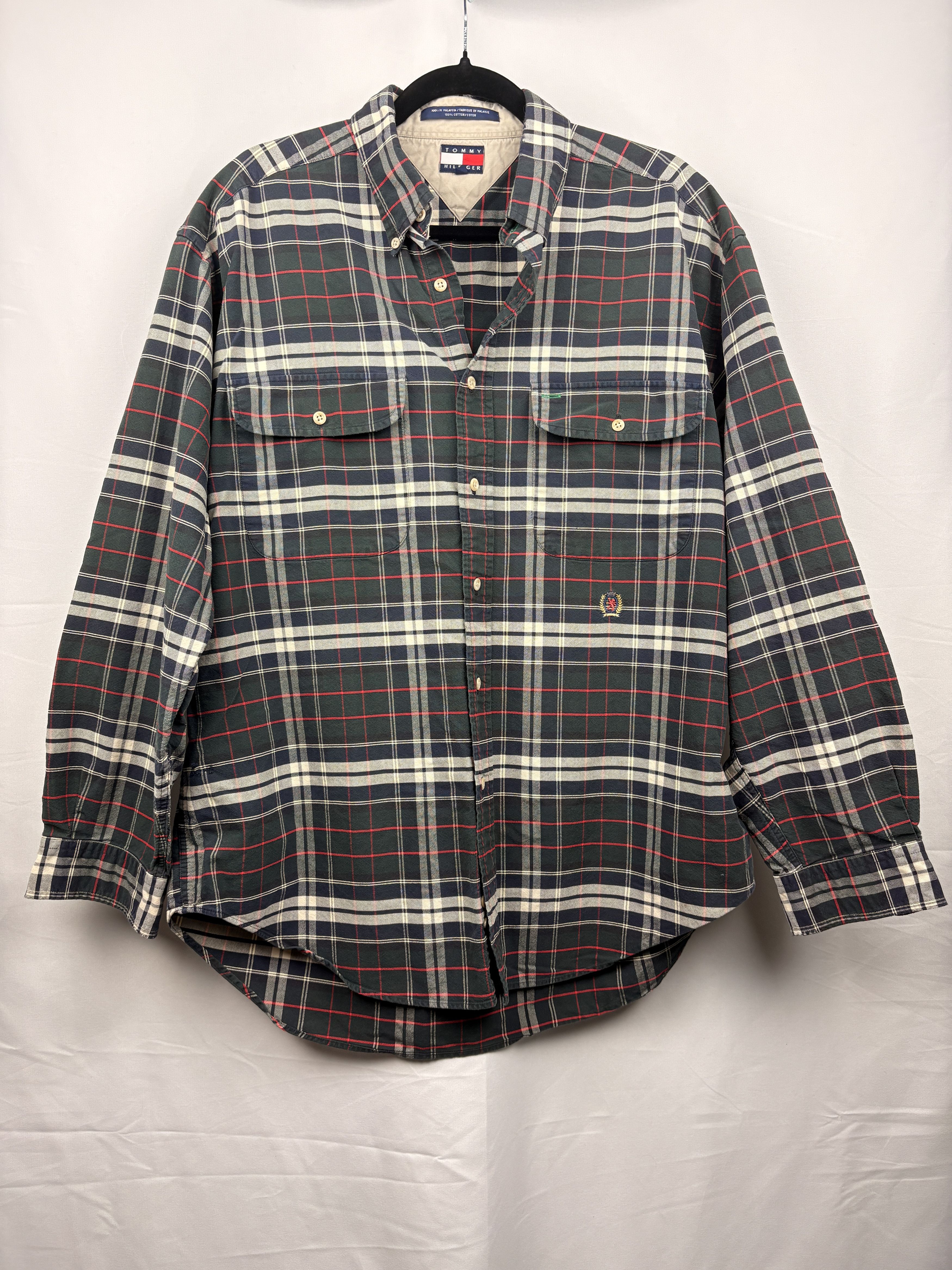 Tommy Hilfiger Tommy Hilfiger Plaid Button Down Shirt Classic Fit Size US L / EU 52-54 / 3 - 1 Thumbnail