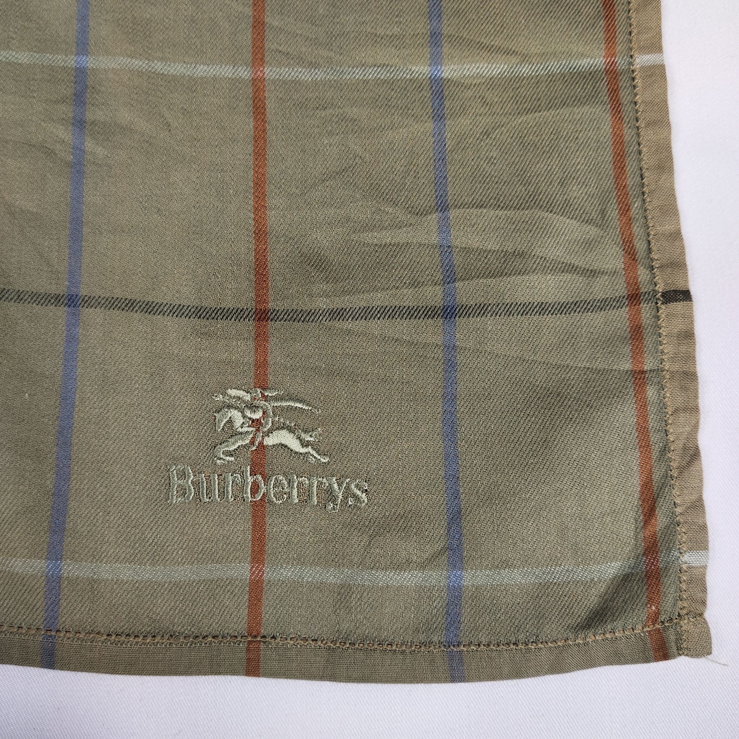 Burberry × Vintage Burberry Handkerchief / Neckerchief / Bandana FZ333 Size ONE SIZE - 5 Thumbnail