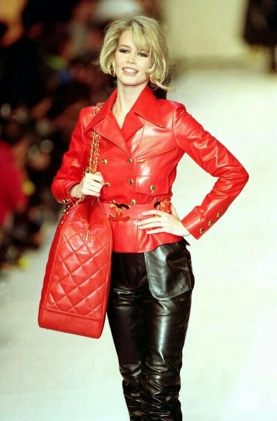 Chanel Archive Chanel Fall 1992 Red Leather Jacket Size S / US 4 / IT 40 - 1 Thumbnail