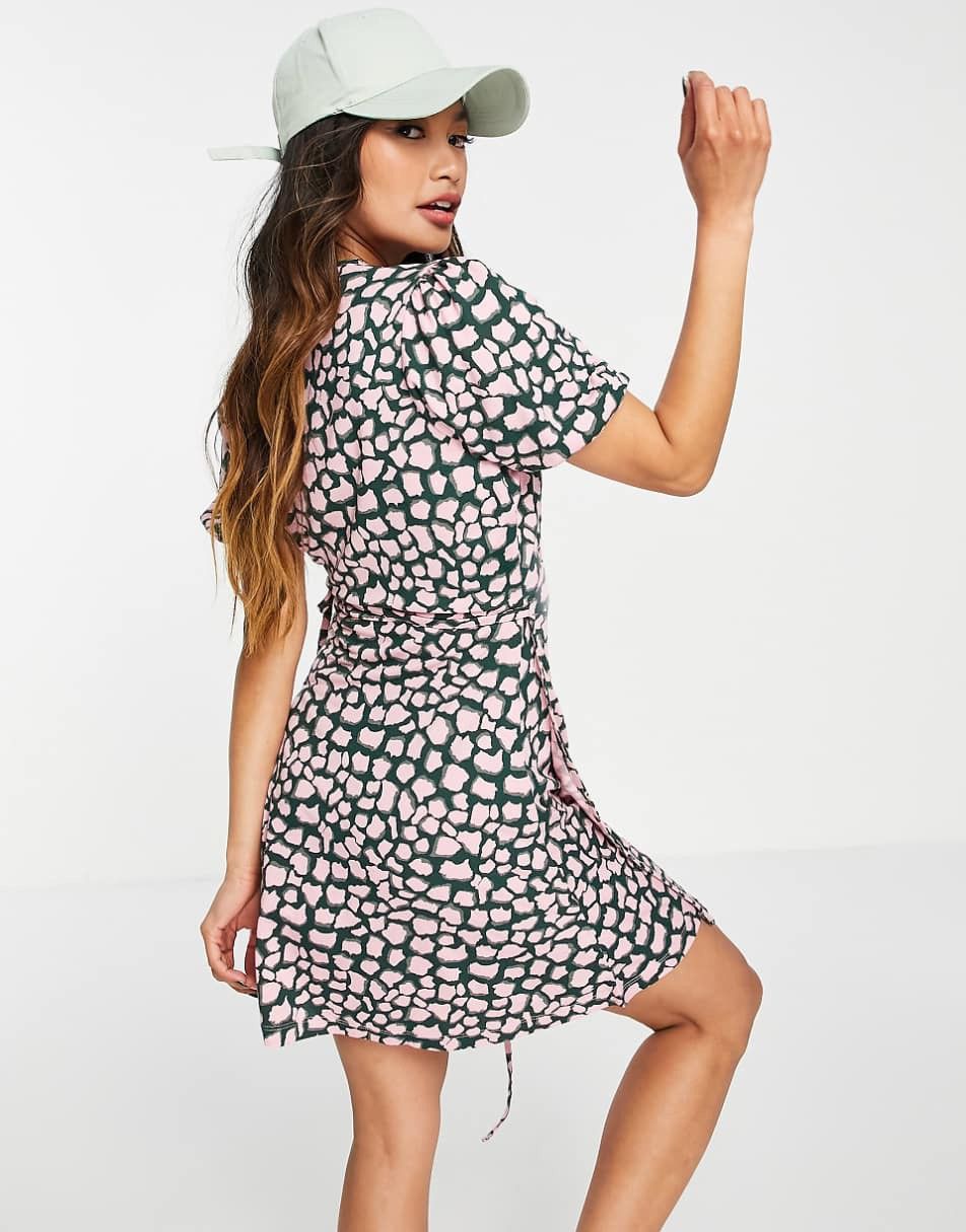 Whistles WHISTLES | Giraffe Print Wrap Mini Dress | US 10 UK 14 | NWT Size XL / US 12-14 / IT 48-50 - 3 Thumbnail