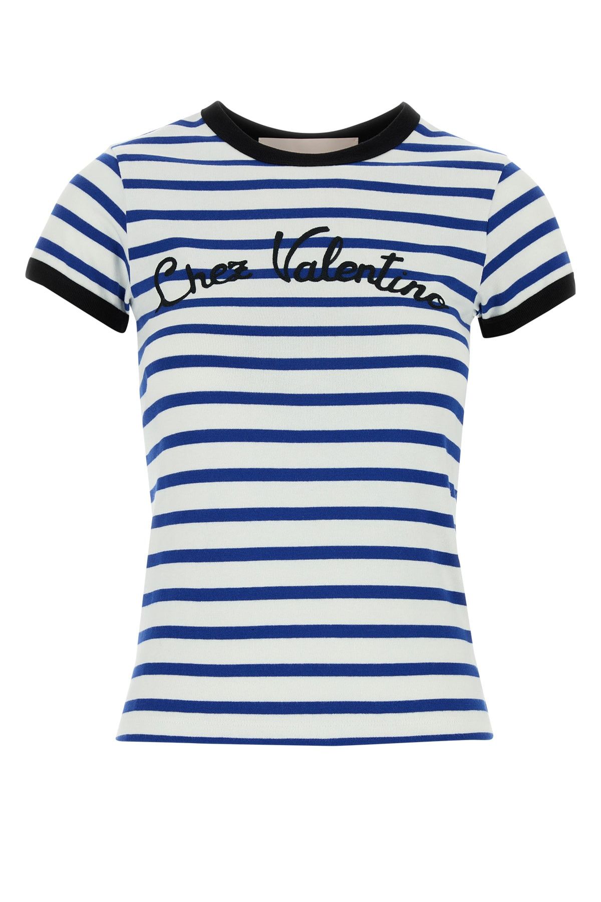 Valentino Embroidered Cotton T-Shirt Size XS / US 0-2 / IT 36-38 - 1 Thumbnail