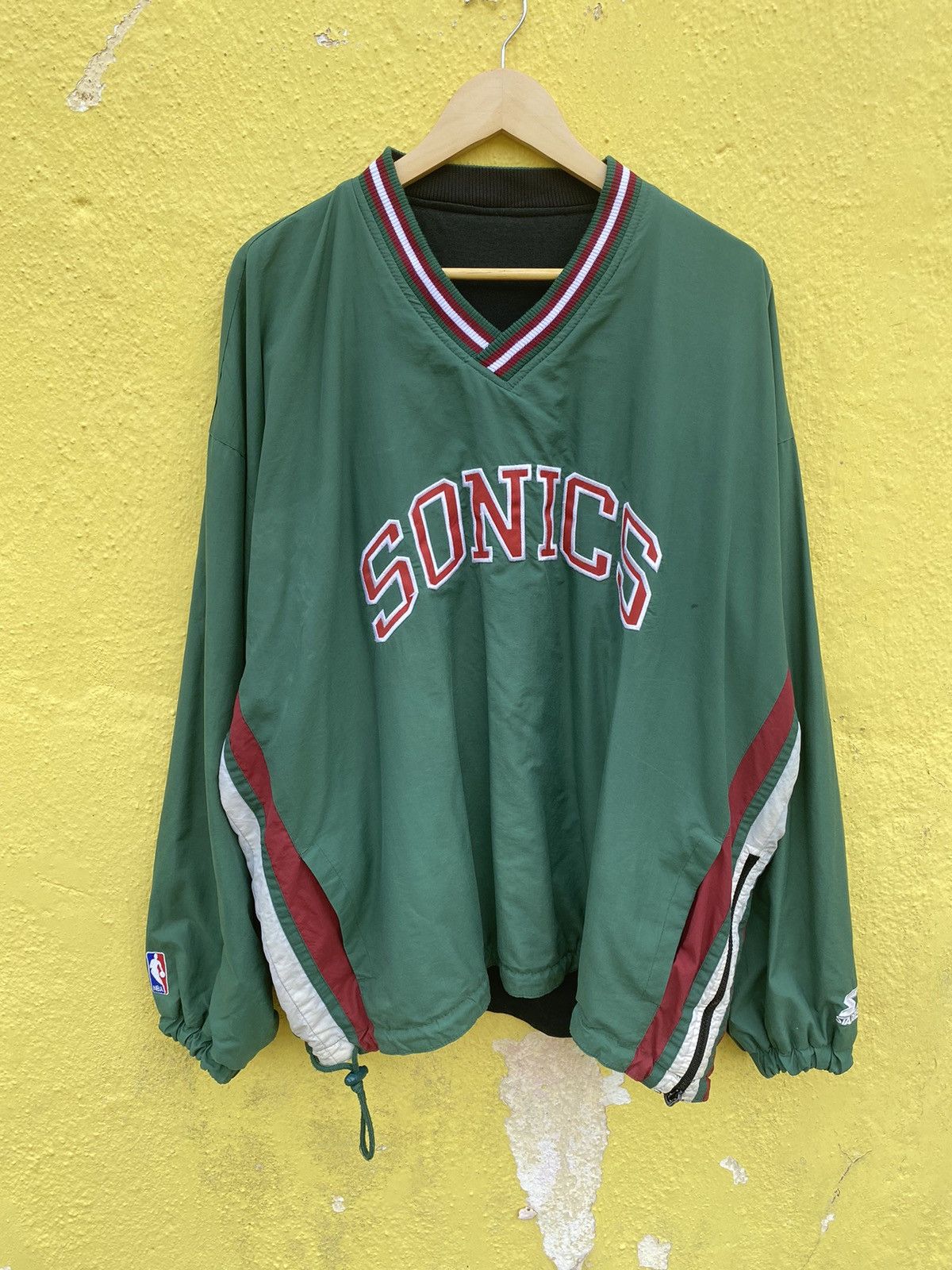 NBA Vintage Seattle supersonics Starter riversible sweatshirt Size US XL / EU 56 / 4 - 25 Thumbnail