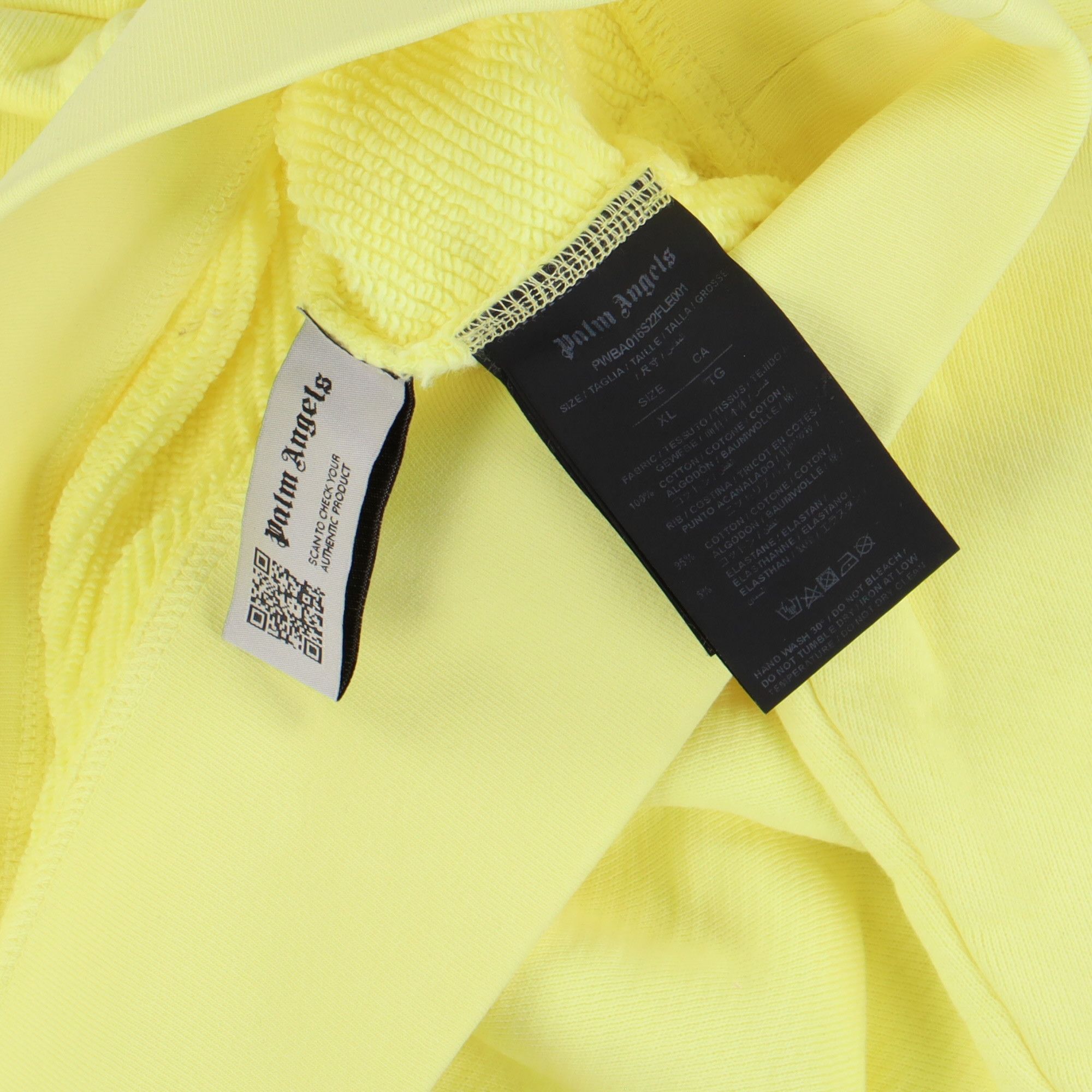 Palm Angels Yellow Dancing Bears Logo Mock Neck Sweatshirt Size US XL / EU 56 / 4 - 6 Thumbnail