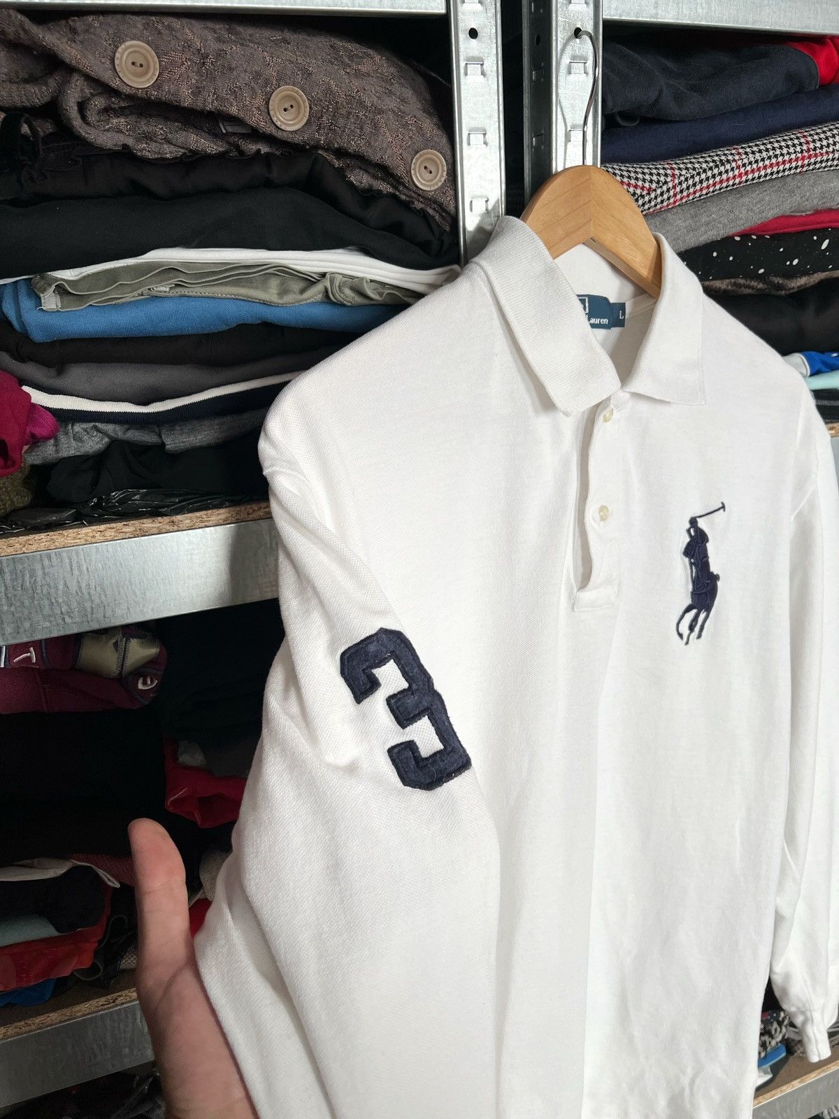 Polo Ralph Lauren Vtg Polo Ralph Lauren Big Logo Rugby Long Sleeve T-Shirt 90s Size US L / EU 52-54 / 3 - 2 Thumbnail