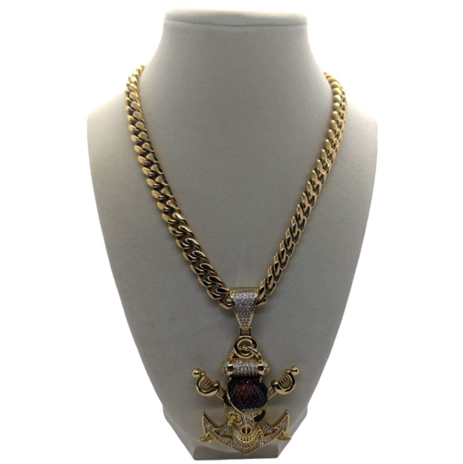 The Unbranded Brand 14kt Gold Filled Skull and 14k Gold Filled Necklace Size ONE SIZE - 2 Thumbnail