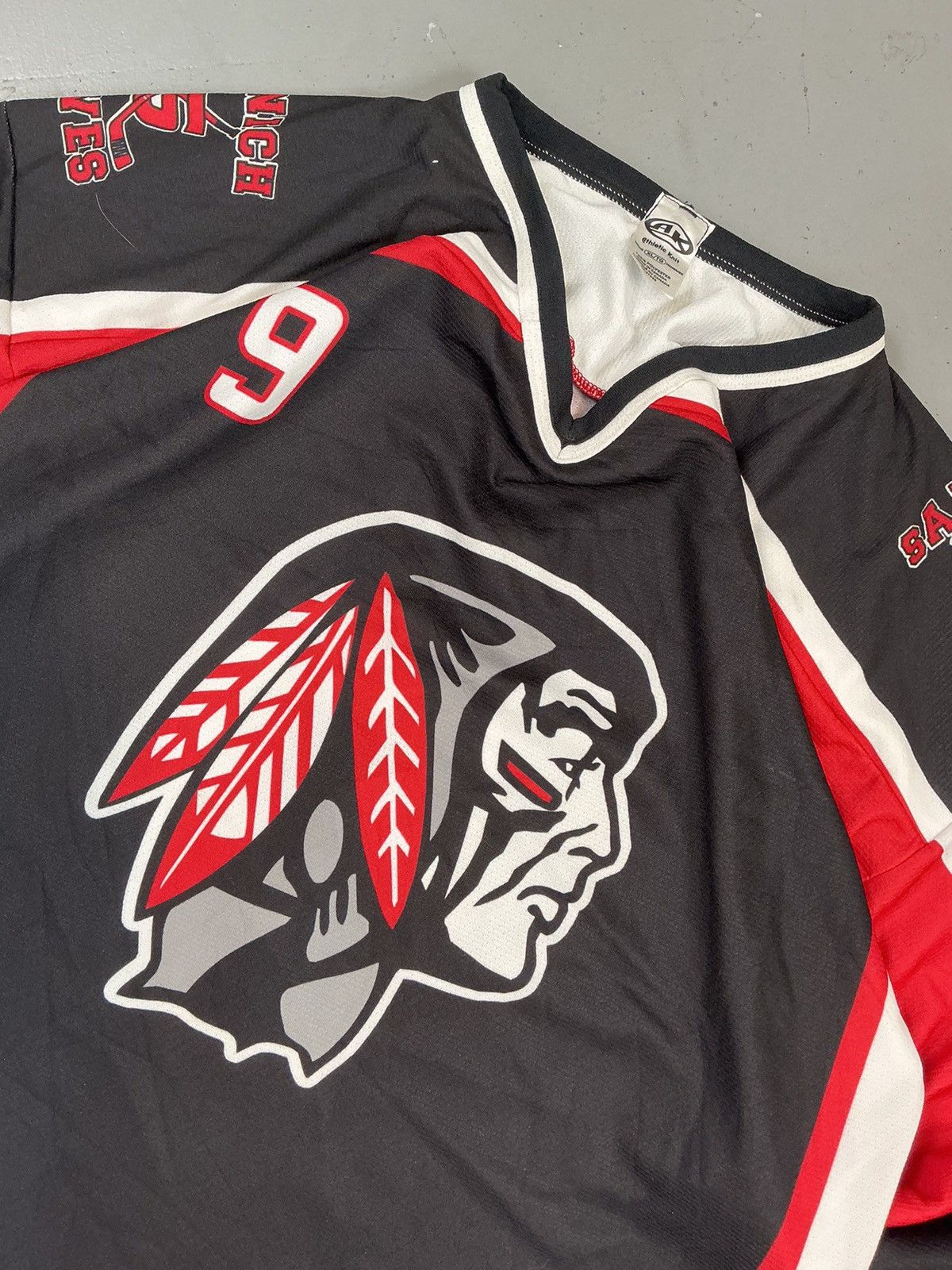 Vintage Vintage athletic knit hockey jersey Size US L / EU 52-54 / 3 - 4 Thumbnail