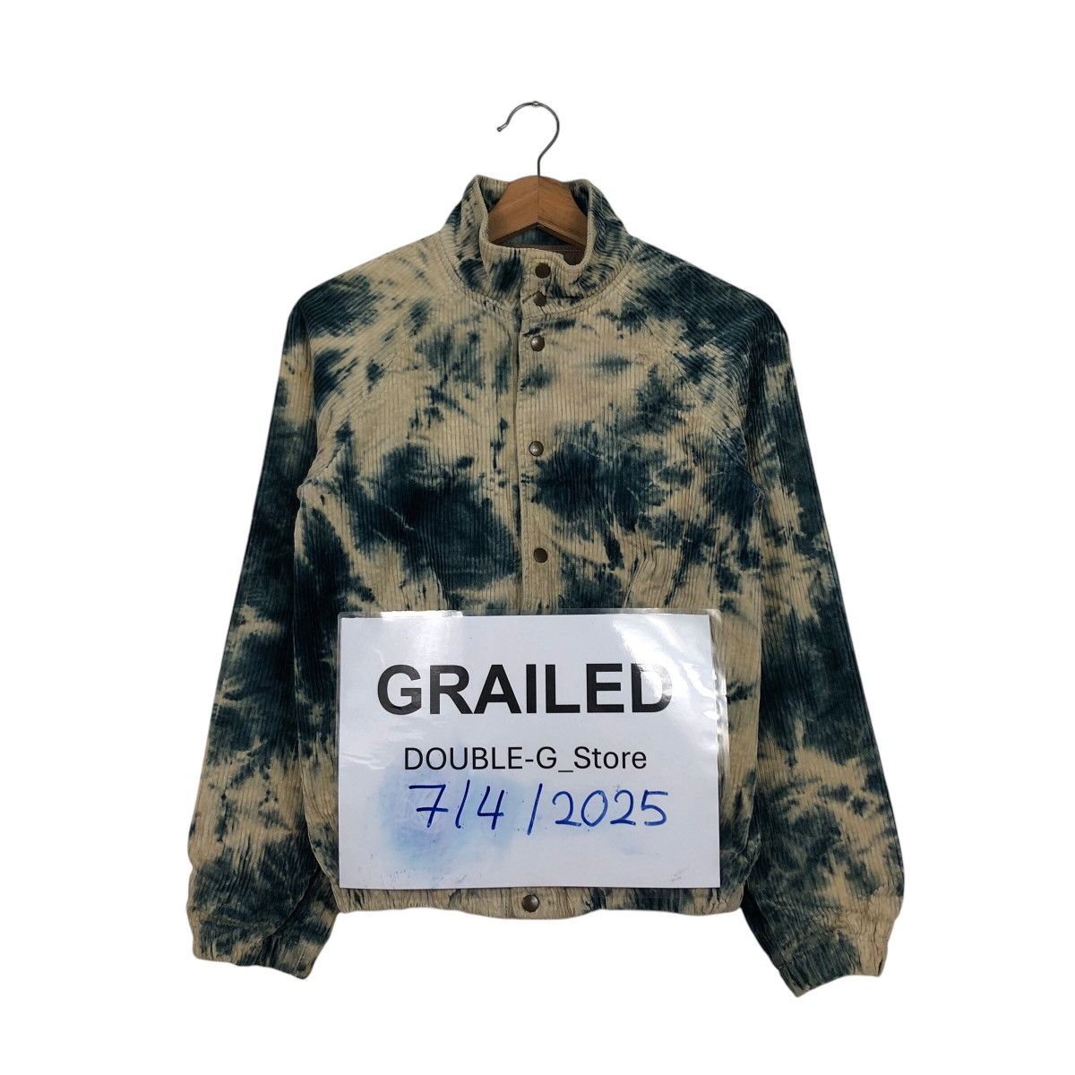 📌Cropped Corduroy Biker Jacket Acid Wash Bitten Apple