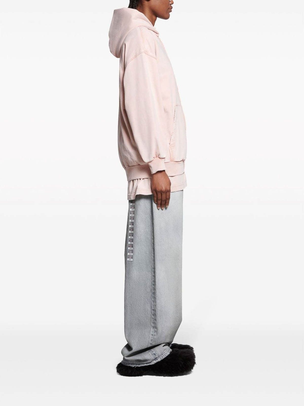Balenciaga o1s1rm1125 Mirror Balenciaga Zip-Up Hoodie Small Fit Pink Size M / US 6-8 / IT 42-44 - 2 Thumbnail