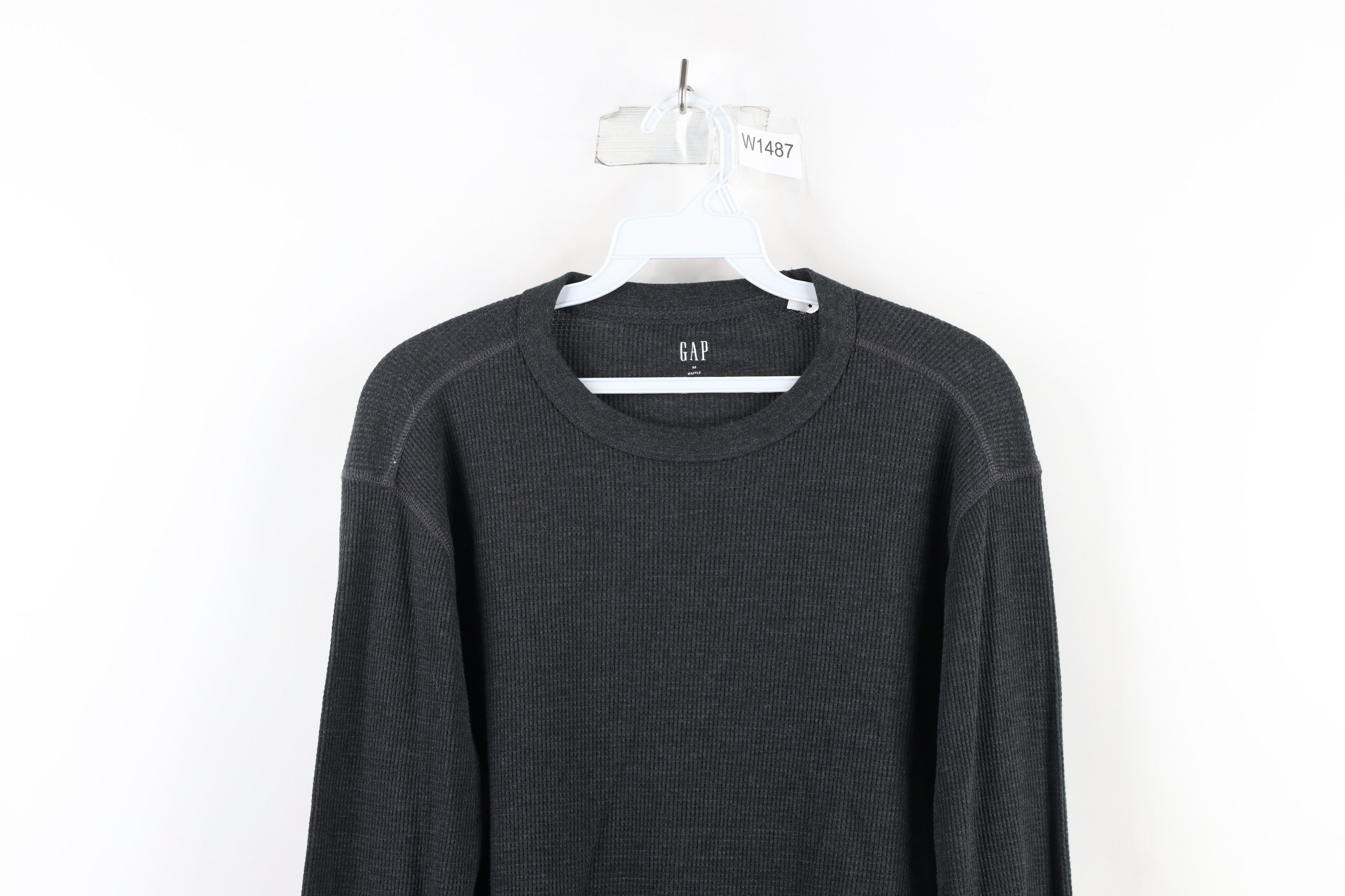 Gap Deadstock Vintage Gap Thermal Waffle Knit Long Sleeve Shirt Size US M / EU 48-50 / 2 - 2 Thumbnail
