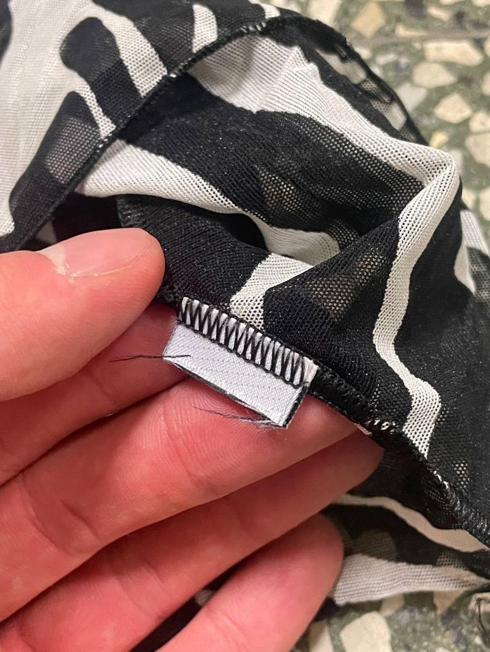Dolce & Gabbana Vintage Dolce&Gabbana sheer mesh Zebra print short sleeved Size S / US 4 / IT 40 - 8 Thumbnail