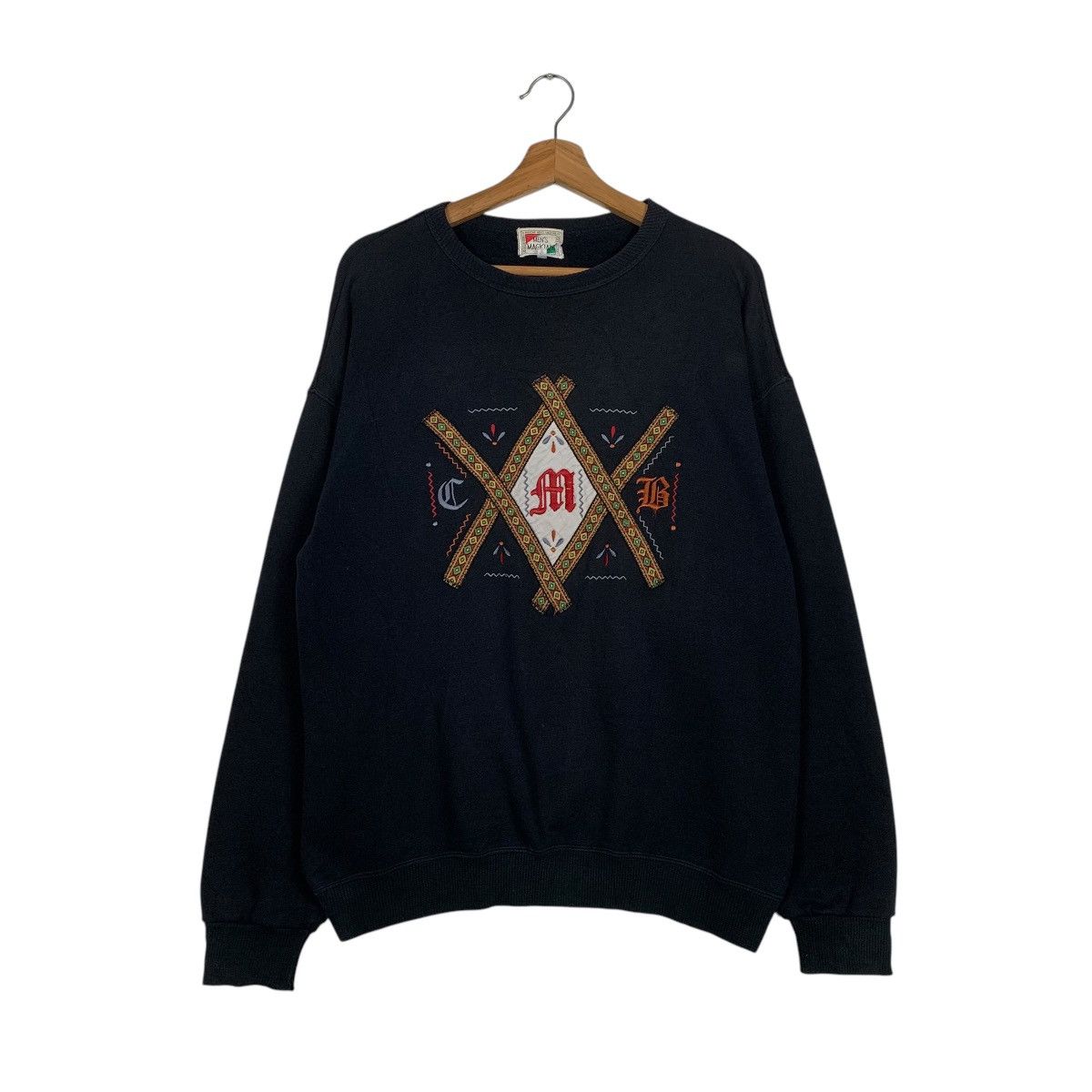 Japanese Brand Japanese Brand Men's Magician Big Logo Sweatshirt Size US M / EU 48-50 / 2 - 1 Thumbnail