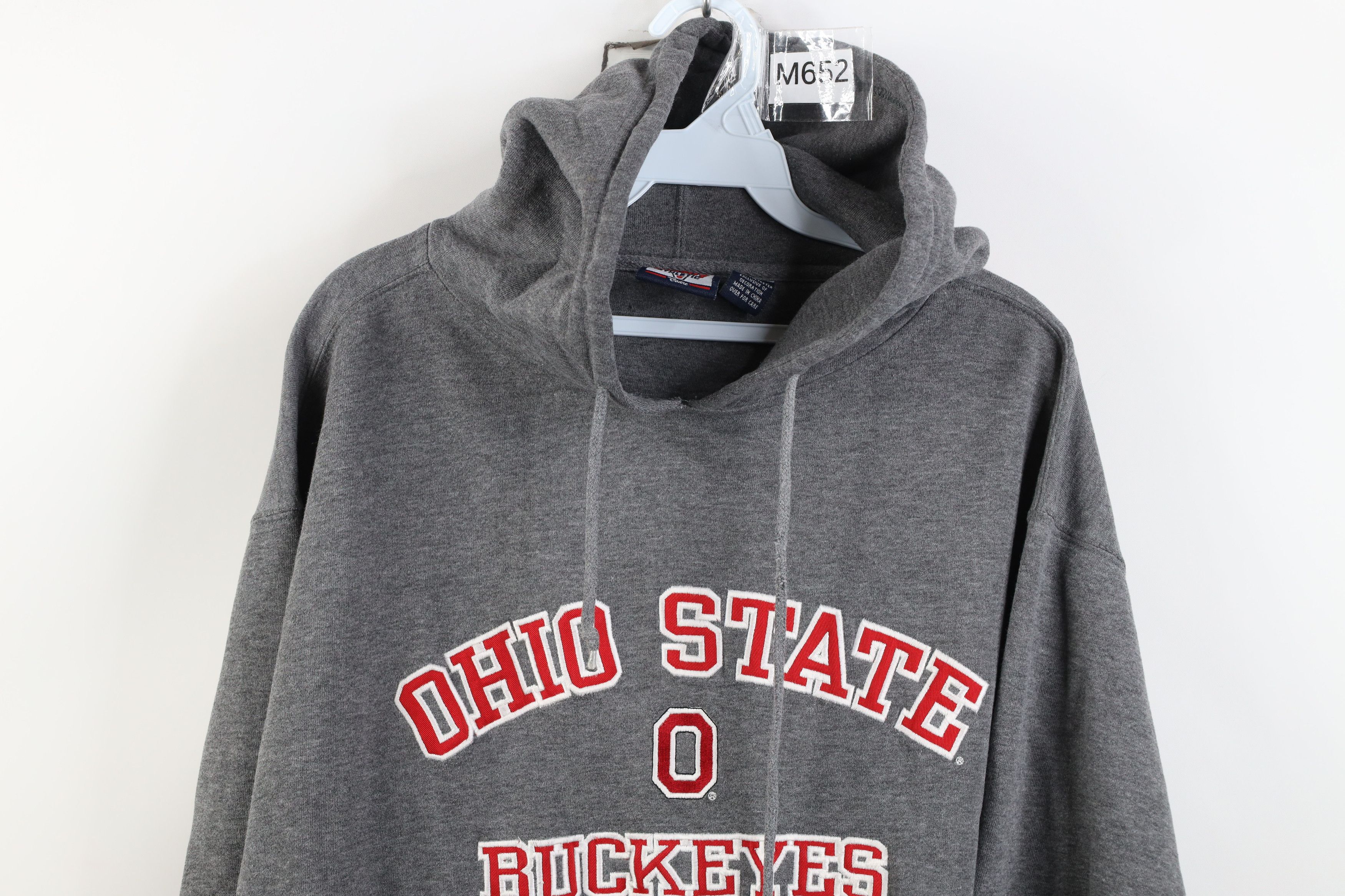 Vintage Vintage 90s Y2K Ohio State University Hoodie Sweatshirt Size US L / EU 52-54 / 3 - 2 Thumbnail