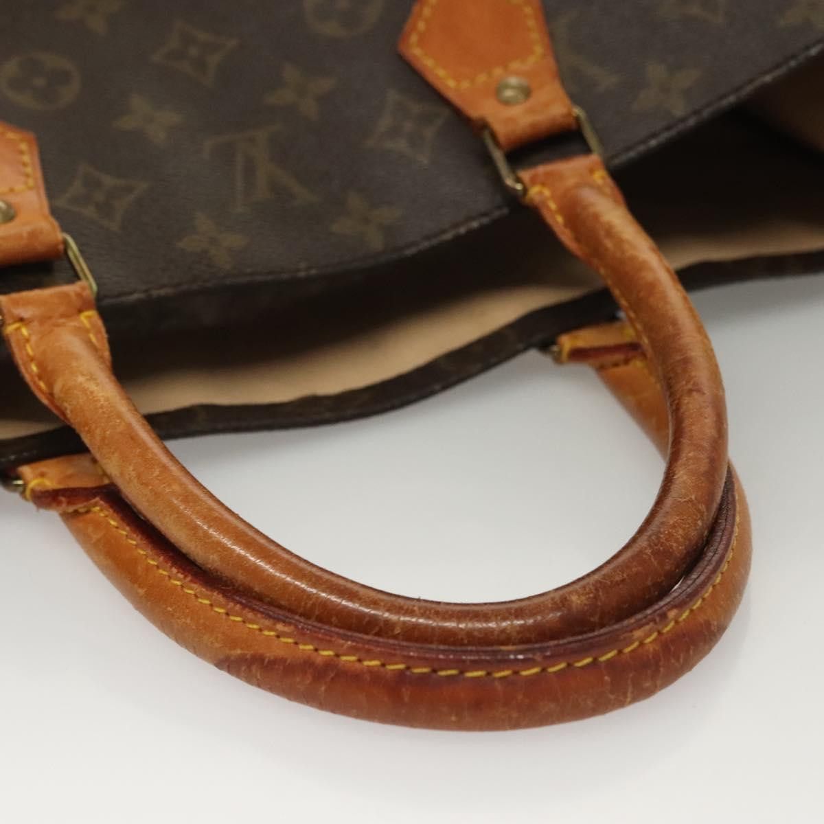 Louis Vuitton LOUIS VUITTON Monogram Sac Plat Hand Bag M51140 Size ONE SIZE - 7 Thumbnail
