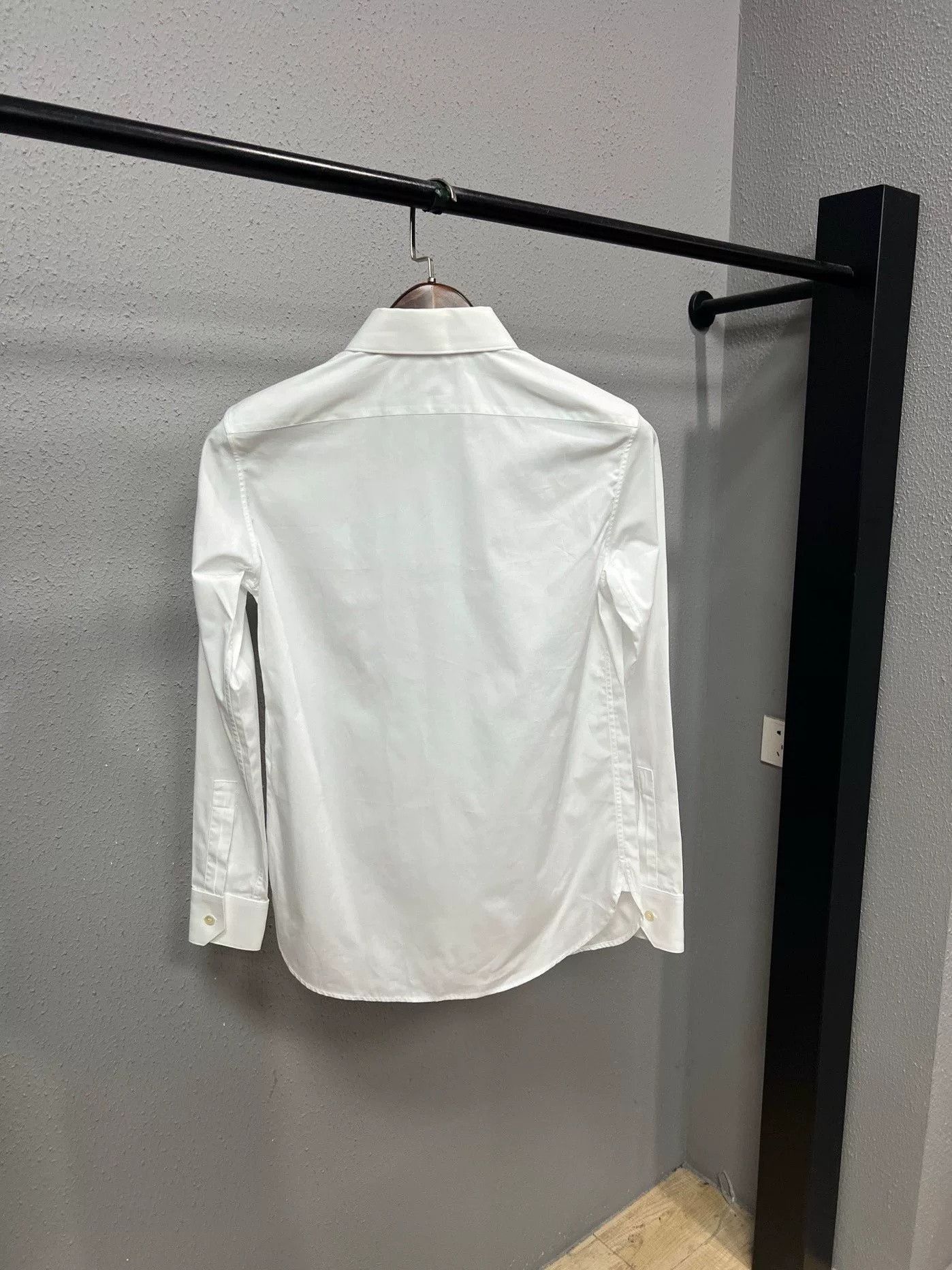 Saint Laurent Paris Saint Laurent White Long-Sleeve Shirt Size US S / EU 44-46 / 1 - 2 Thumbnail