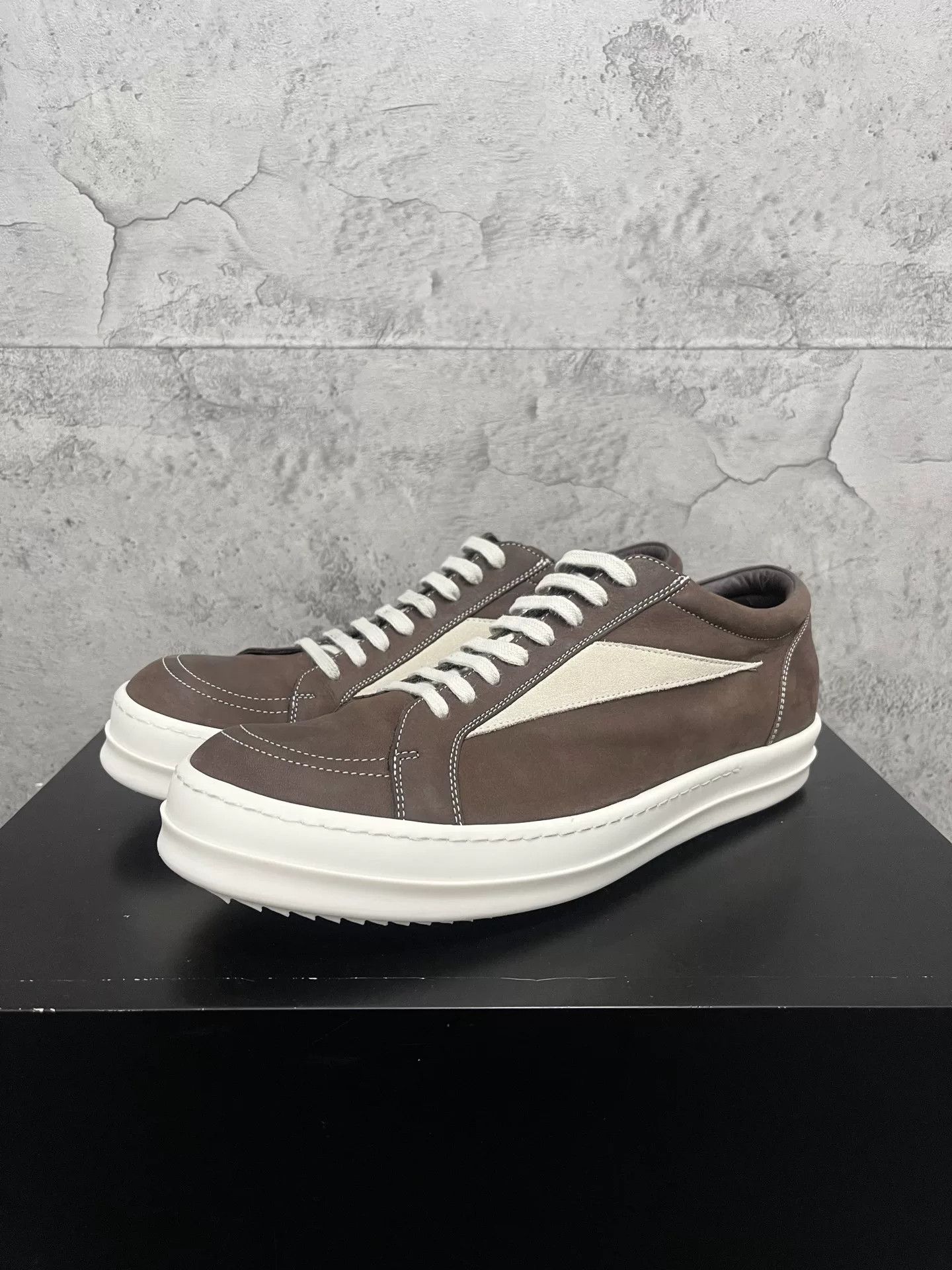 Rick Owens Rick Owens Low-Top Leather Sneakers Size US 10 / EU 43 - 1 Thumbnail