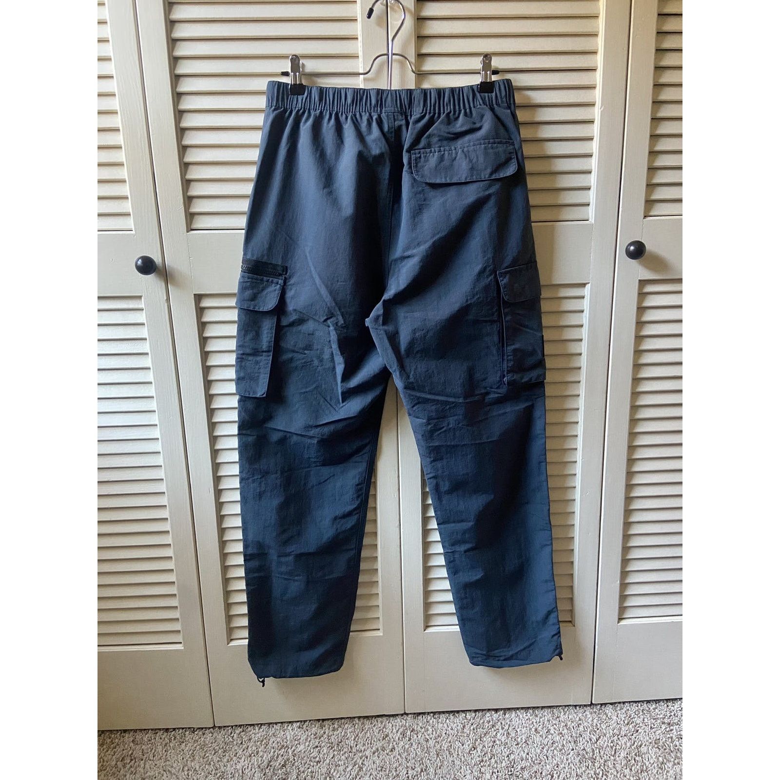 Stussy Stussy Nylon Cargo Pants Elastic Belted Waistband Blue Grey Size US 30 / EU 46 - 10 Thumbnail