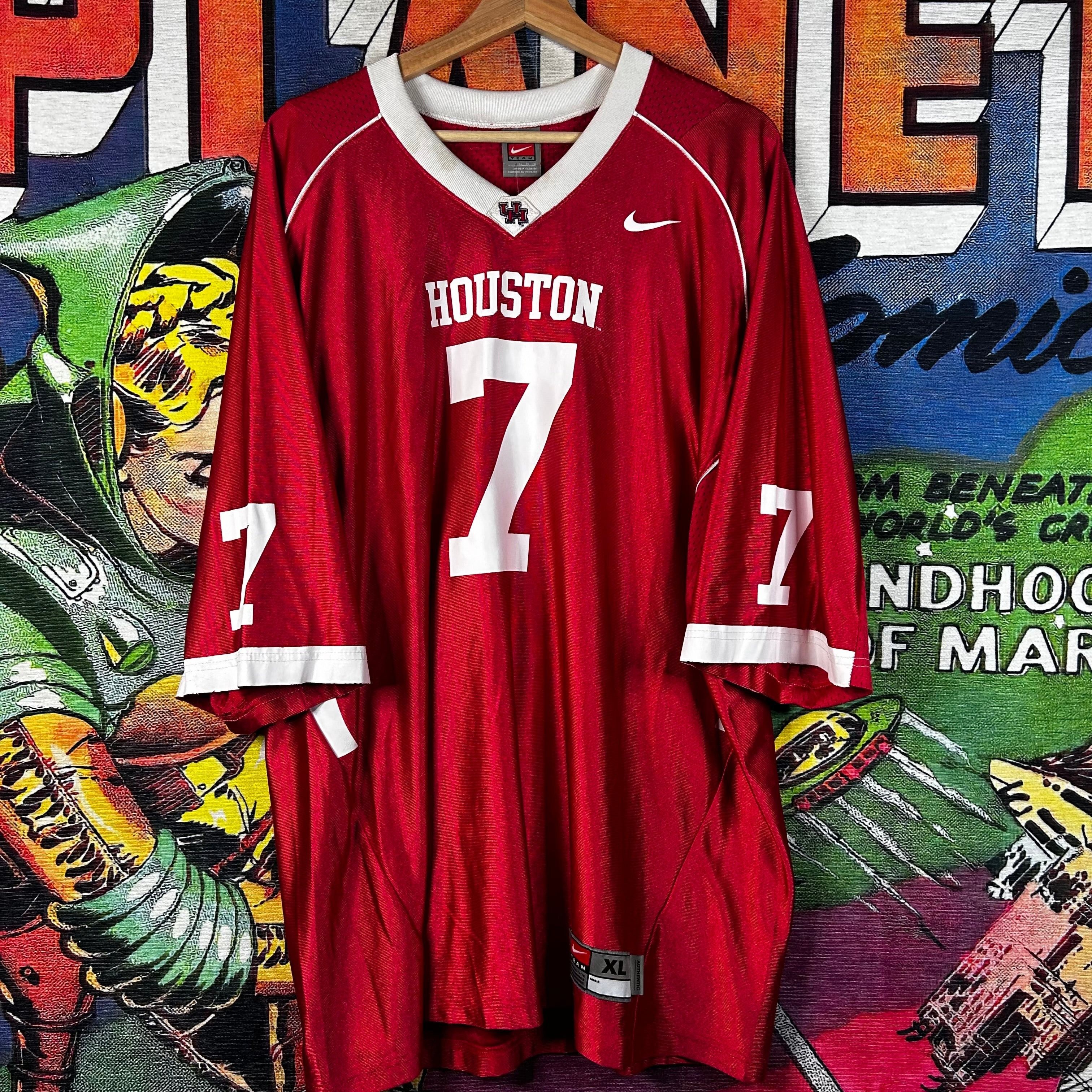 Vintage Y2K Nike Unoversity of Houston Cougars Jersey Number 7 2XL Size US XXL / EU 58 / 5 - 1 Thumbnail