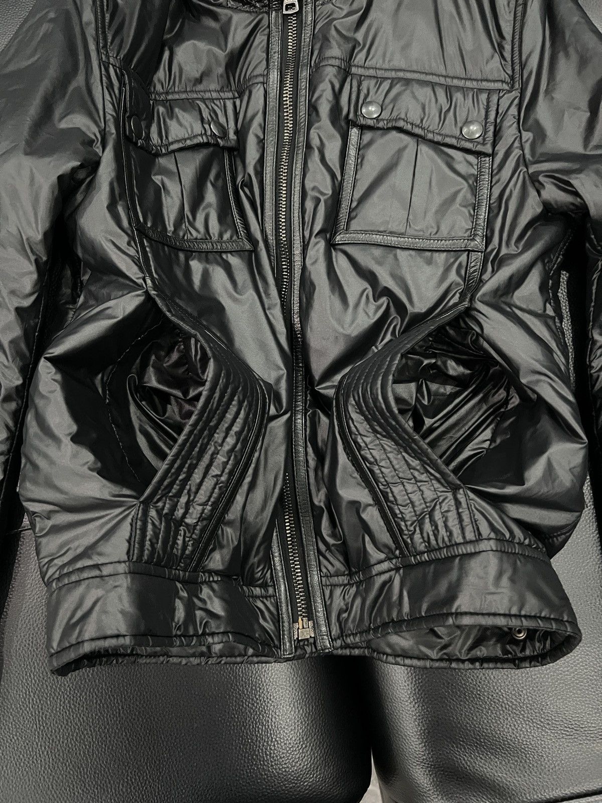 Dolce & Gabbana Dolce & Gabbana Nylon & Goatskin Trim Padded Jacket Size US M / EU 48-50 / 2 - 6 Thumbnail