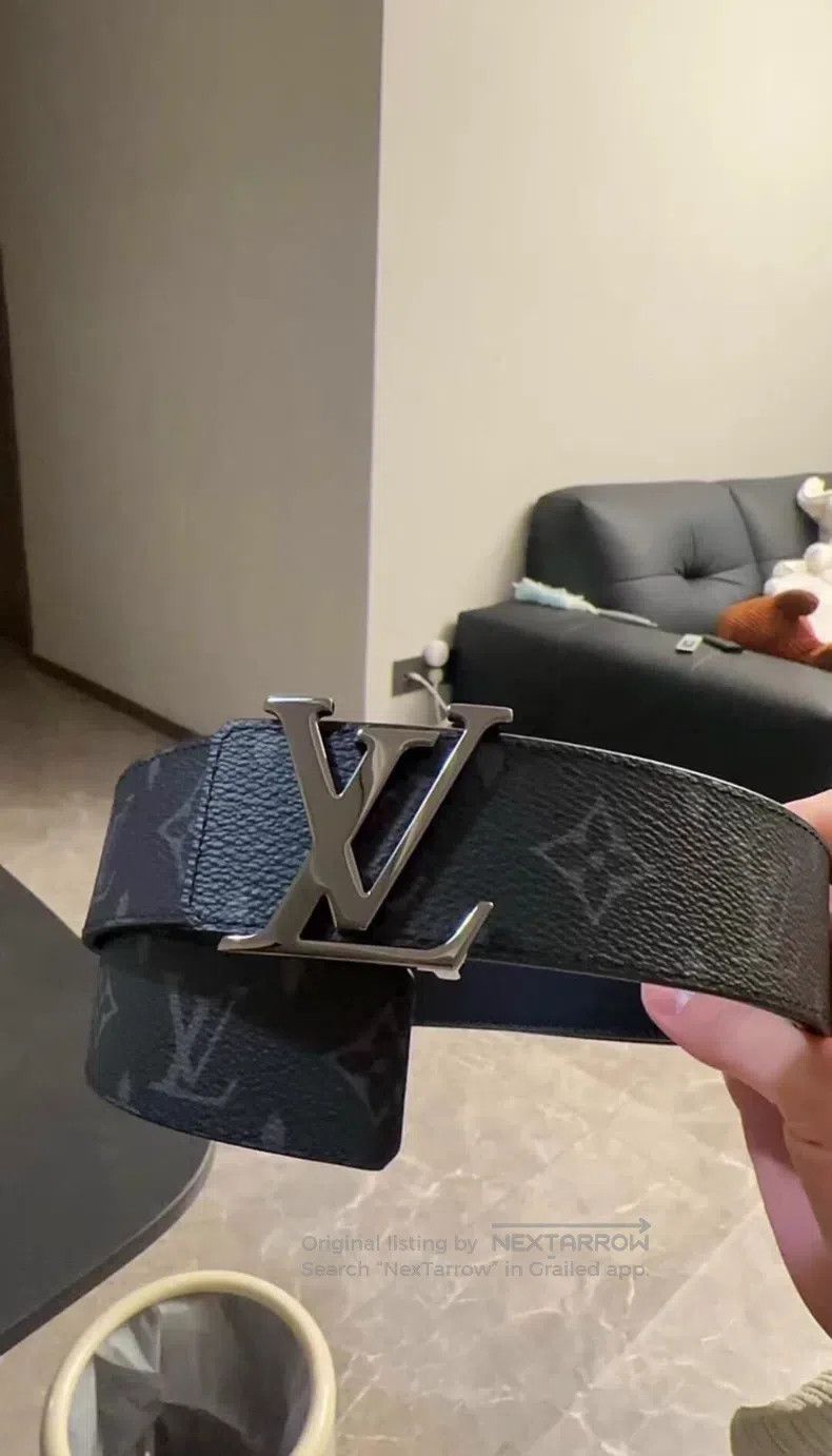 Louis Vuitton Louis Vuitton Black presbyopic belt Men's Classic Black Re Size ONE SIZE - 1 Thumbnail