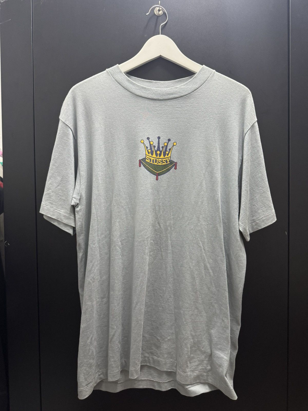 Stussy × Vintage Vintage 90s Stussy Crown Rare Logo White Tag Single Stitch Size US L / EU 52-54 / 3 - 4 Thumbnail