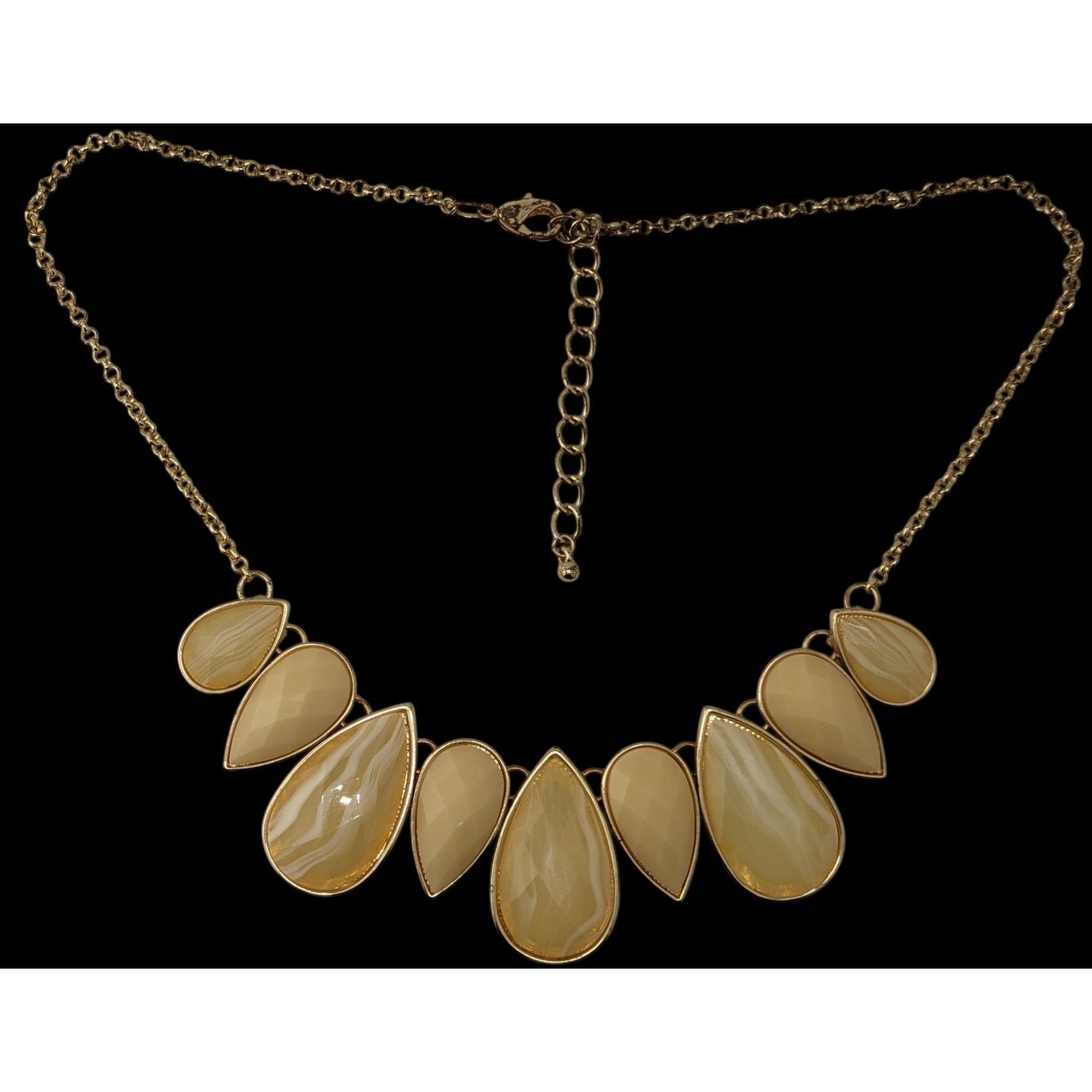 Other Y2K Style Teardrop Statement Necklace With Gold Tone Chain & Size ONE SIZE - 4 Thumbnail
