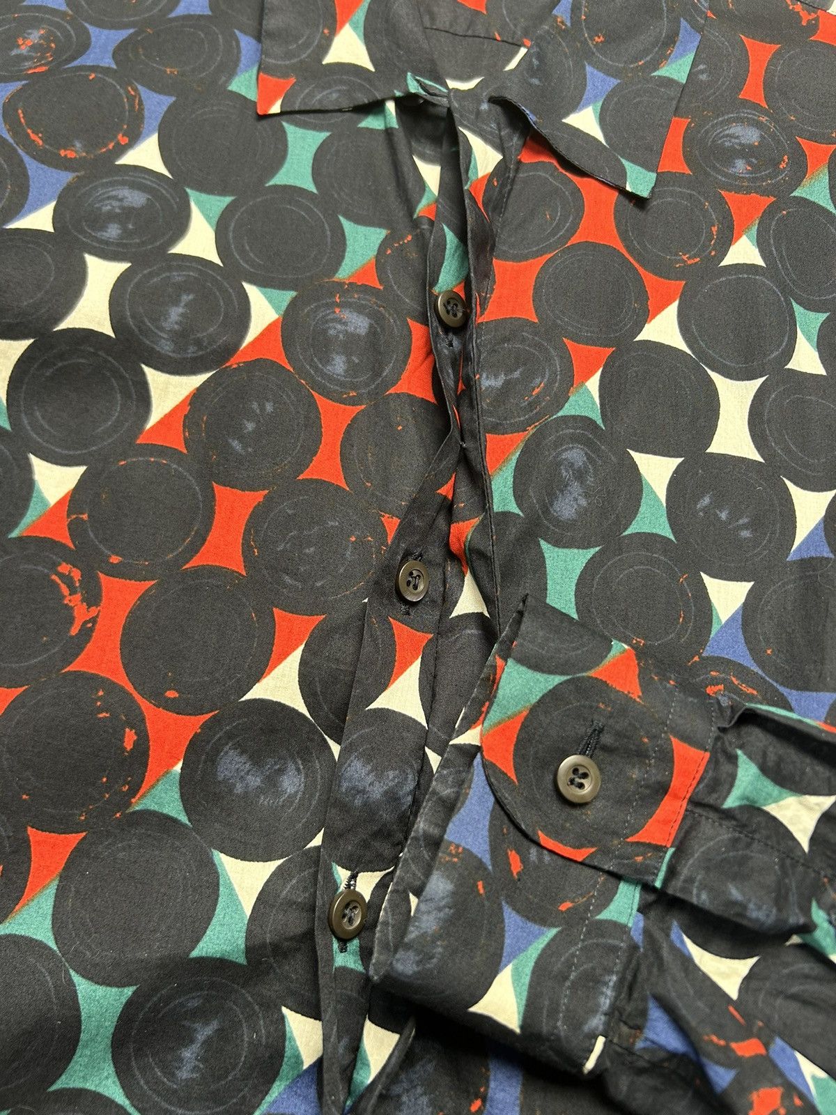 Prada Prada Geometric Print Shirt Button Up Size US M / EU 48-50 / 2 - 9 Thumbnail