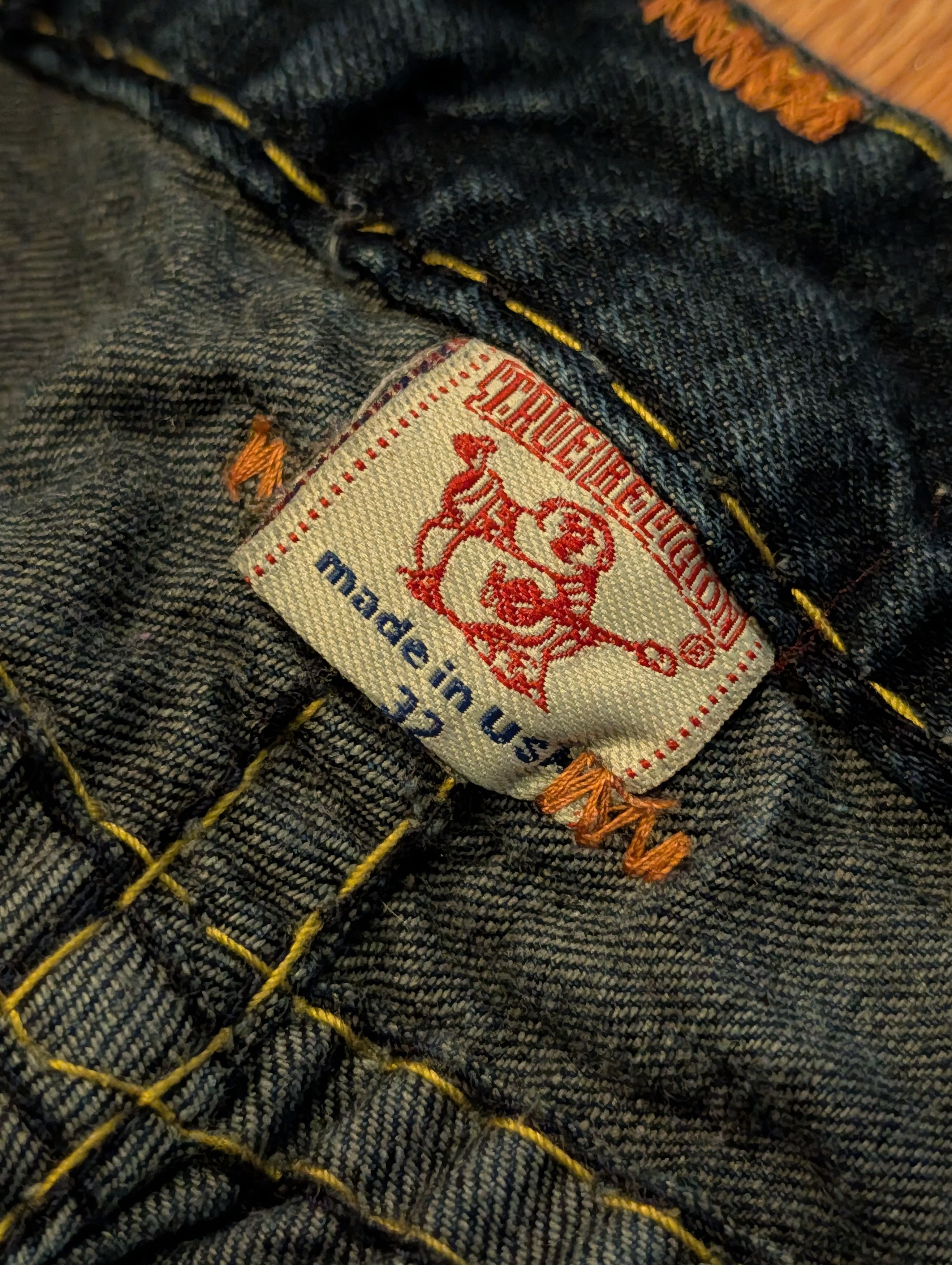 True Religion Vintage Y2K True Religion Joey Super T Dark Wash 32x29 Jeans Size US 32 / EU 48 - 6 Thumbnail