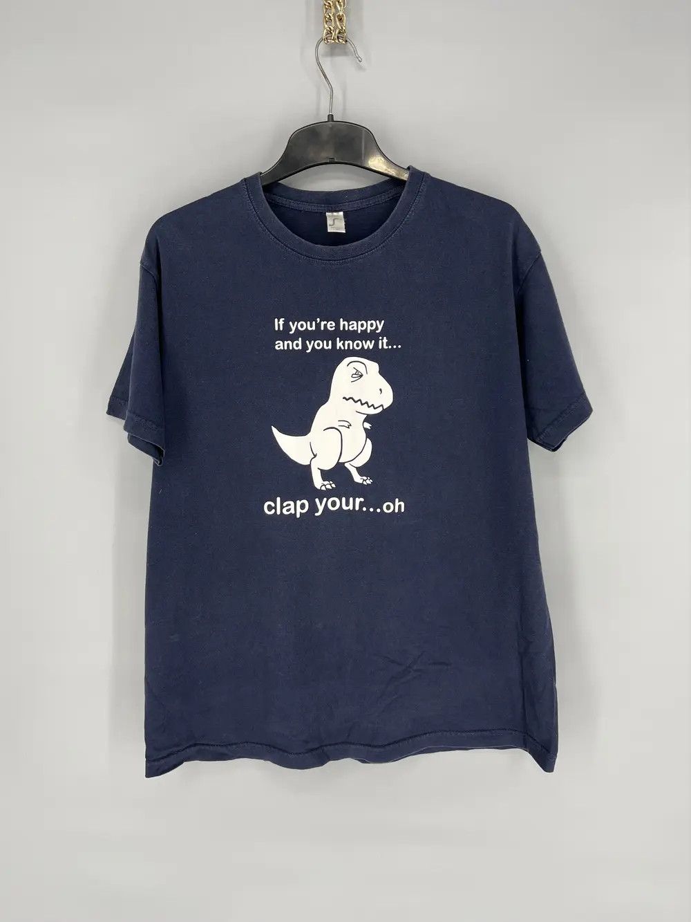 Vintage Vintage Y2K ADULT “ If you're Happy and you know it.. CLAP“ Size US M / EU 48-50 / 2 - 2 Thumbnail