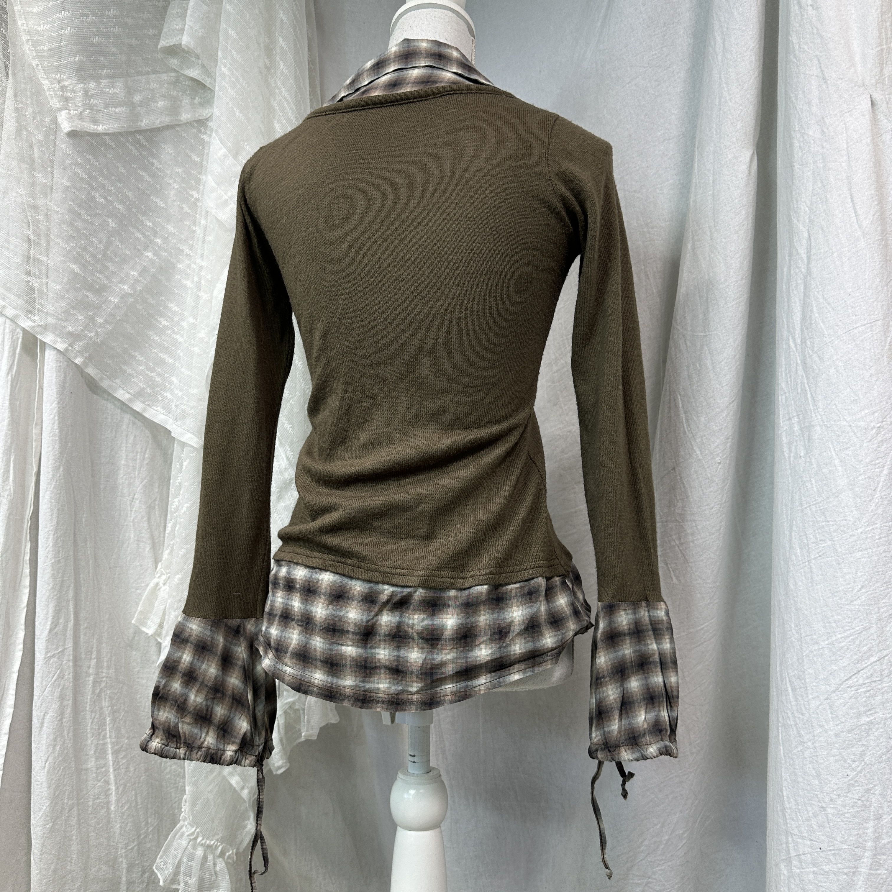Vintage Vintage Avant Garde Fitted School Girl Sweater Y2K Size S / US 4 / IT 40 - 6 Thumbnail