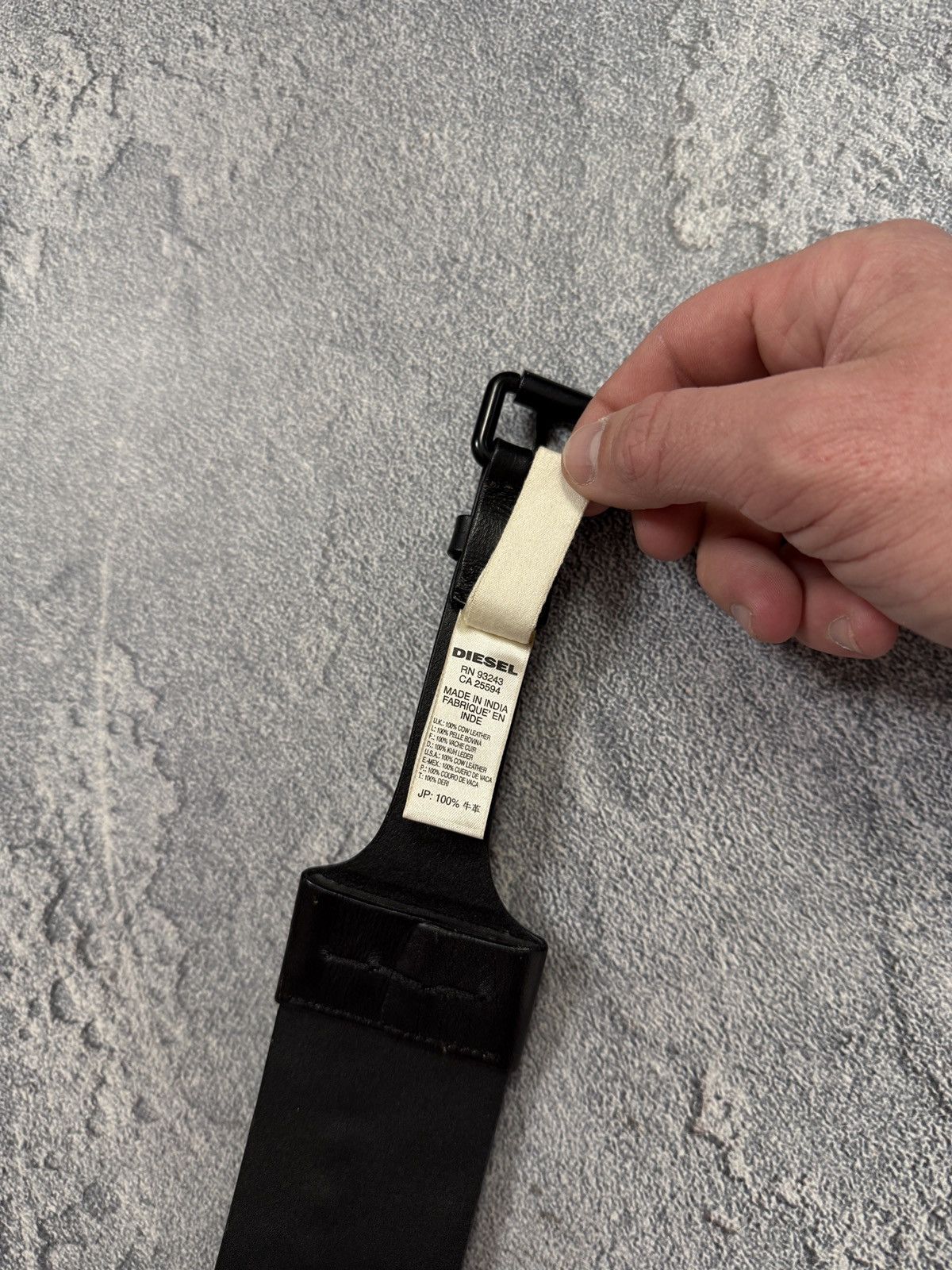 Diesel Vintage Y2K Diesel Belt Leather Metal Logo Japanese Size ONE SIZE - 12 Thumbnail
