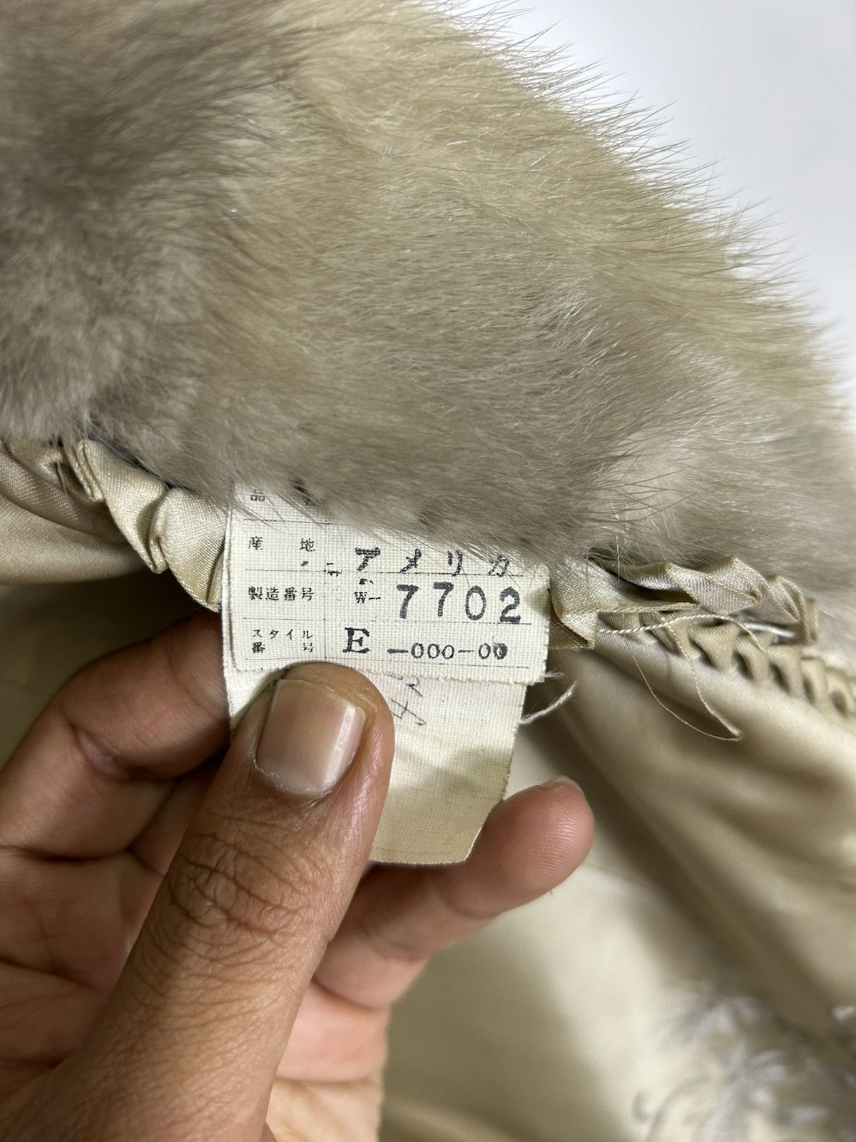 Sagafurs Vintage EMBA Mink Fur Coat – Beige Real Fur Jacket, Size S / US 4 / IT 40 - 14 Thumbnail