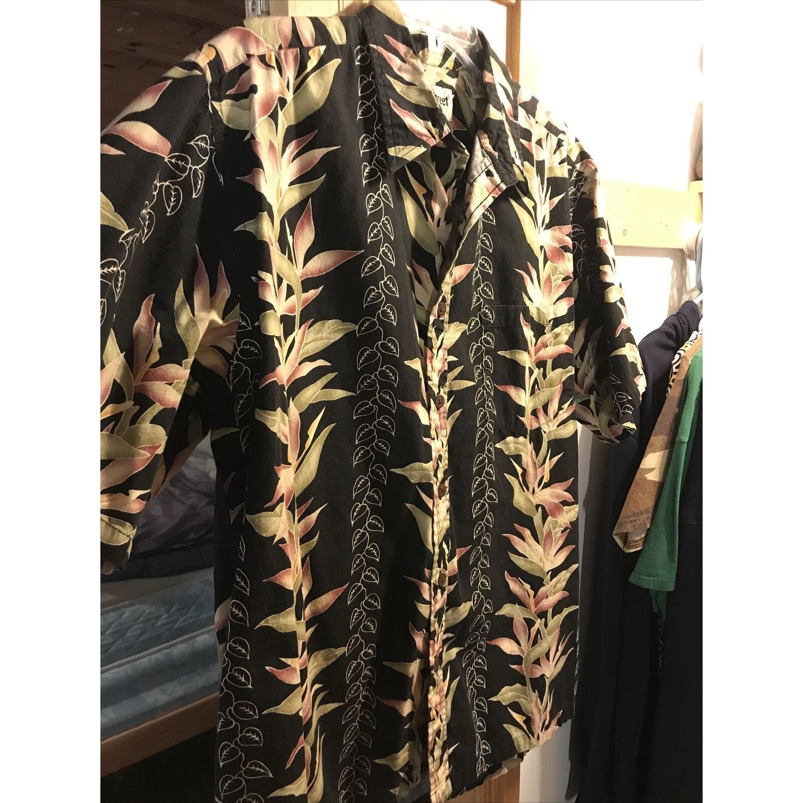 Other Cooke Street Honolulu Men’s L Black SS Cotton Hawaiian Shirt Size US L / EU 52-54 / 3 - 4 Thumbnail